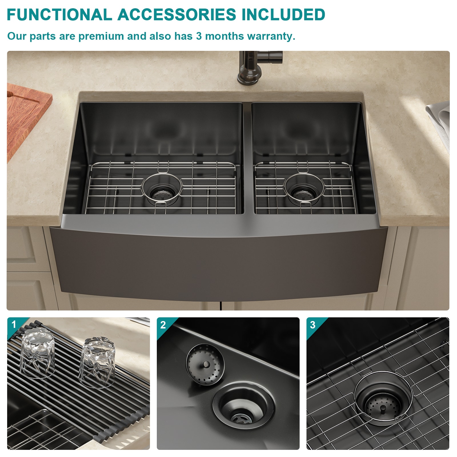 Lordear LD-LAB3321R2-64 Kitchen-Sinks - View #4
