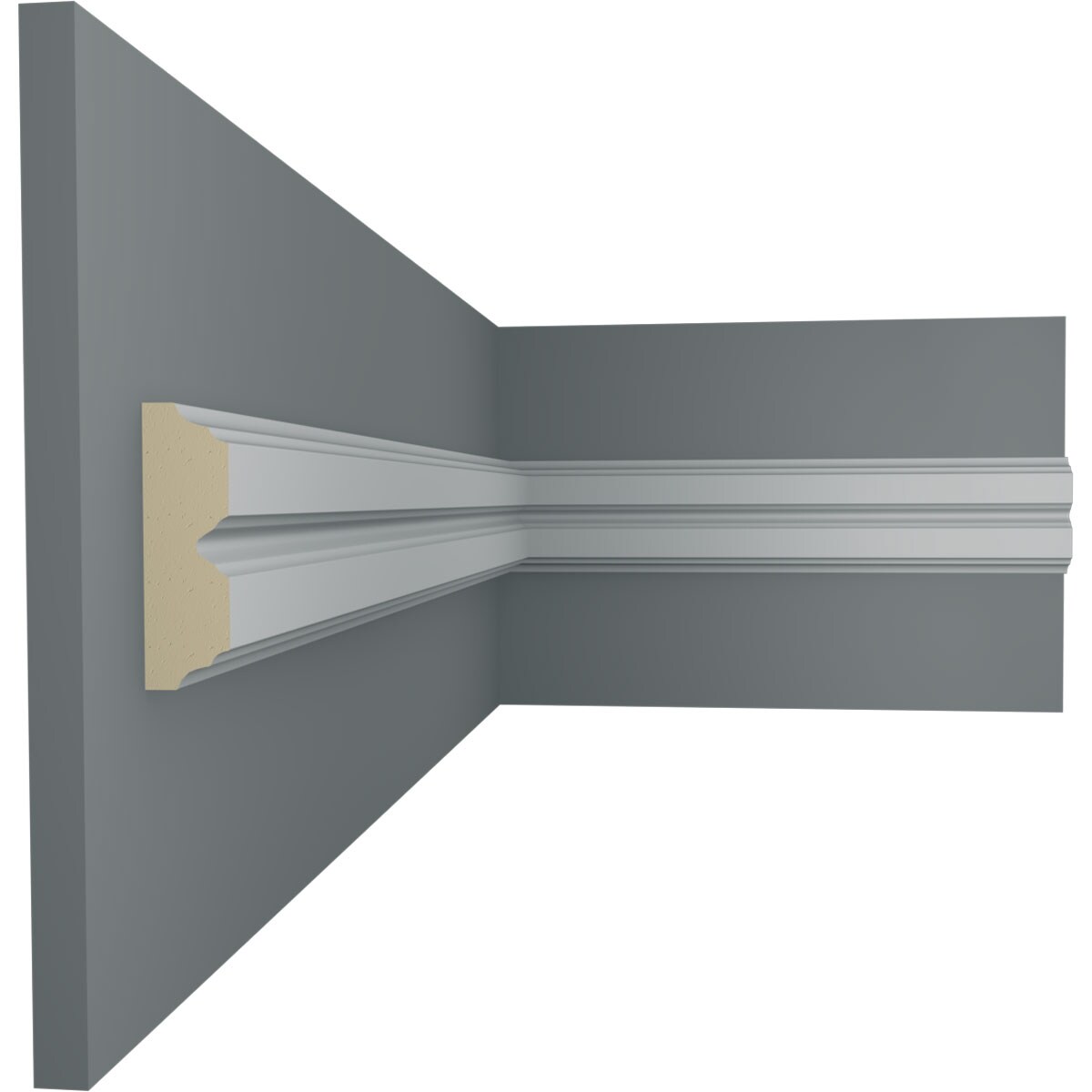 Ekena Millwork CHA02X01HI Chair-Rail-Moulding - View #5
