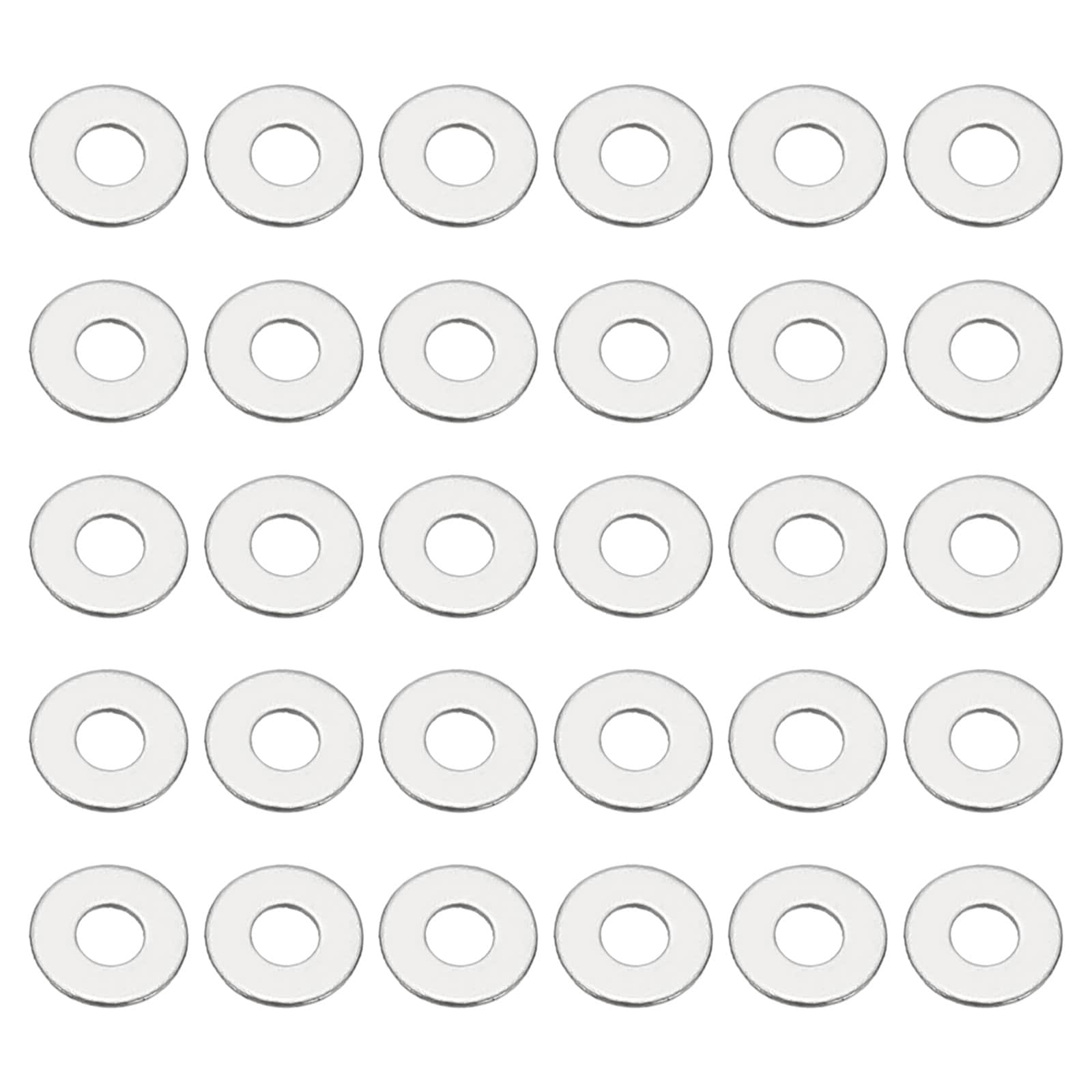 PATIKIL 304 Stainless Steel Flat Washer 50pcs M1.6 Thickness Metal Washers Small Washers for Screws Bolts Assortment (1.6x4x0.3 mm)