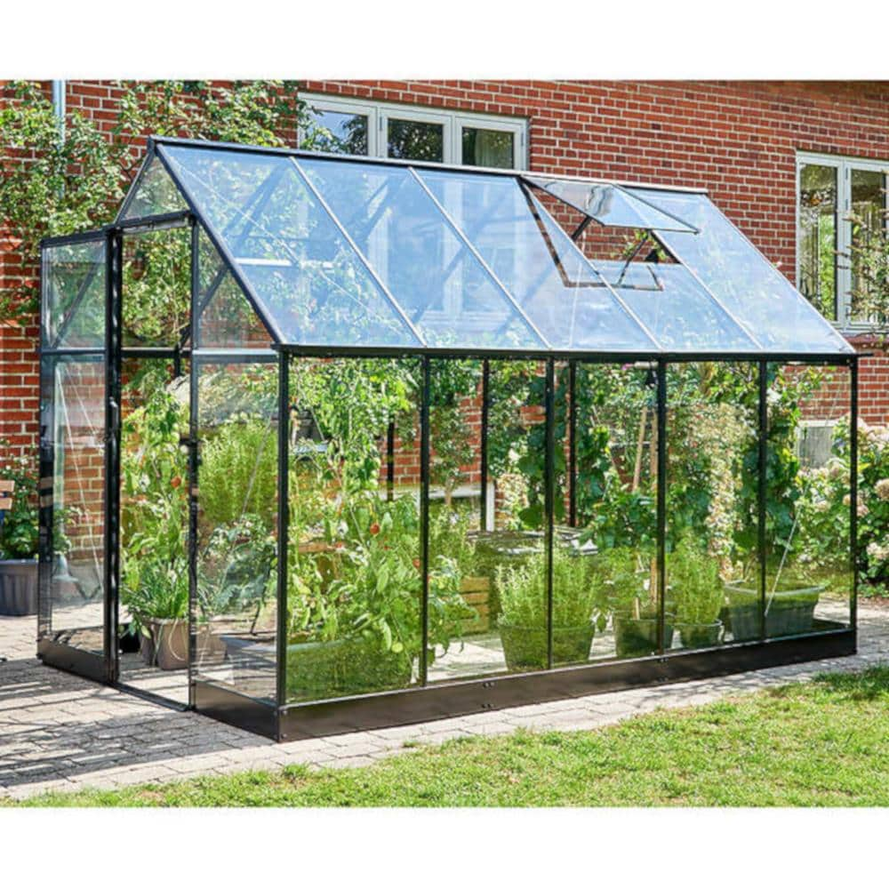 Juliana Qube 10.5-ft L x 6.667-ft W x 7.166-ft H Black Greenhouse