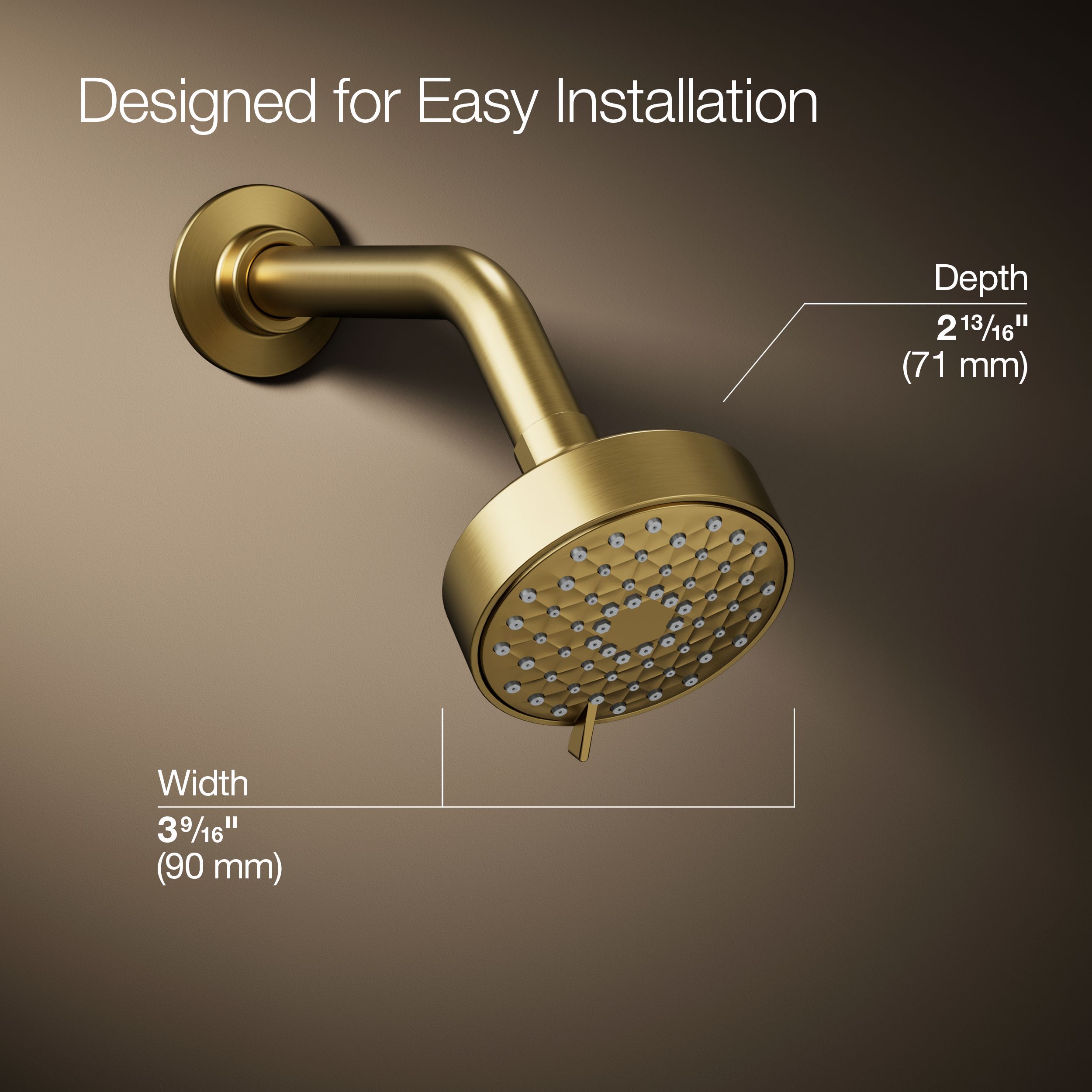 KOHLER 72418-Y-2MB Fixed-Showerhead - View #3