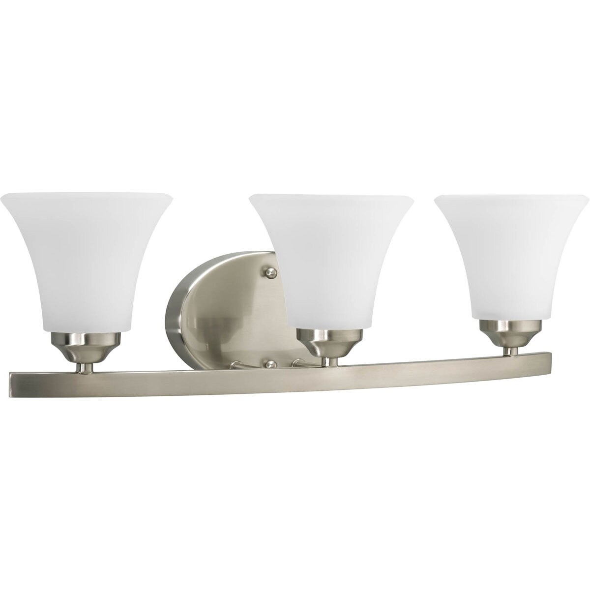 Progress Lighting Adorn 21.5-in 3-Light Brushed Nickel Transitional ...