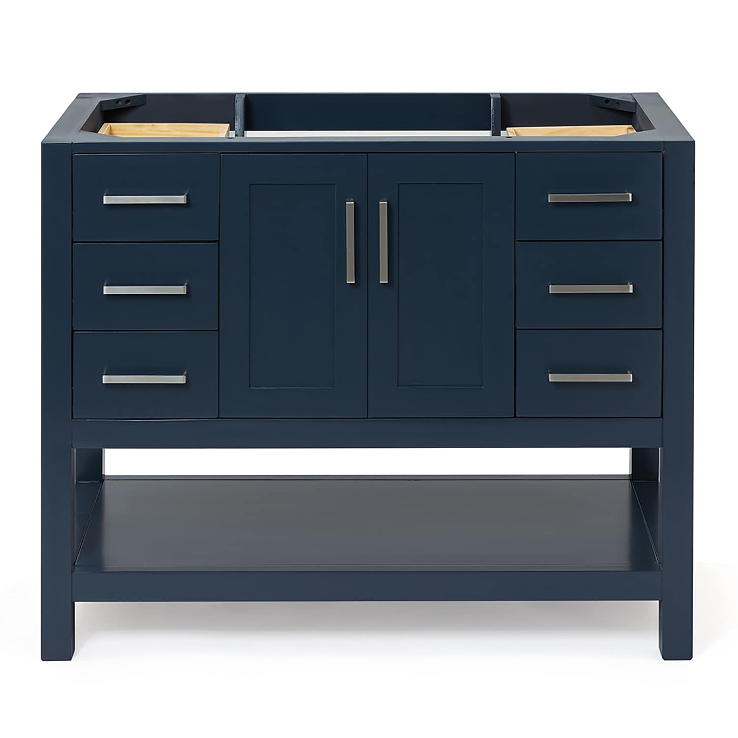  S042S-BC-MNB Magnolia 42-in Midnight Blue Bathroom Vanity Base Cabinet without Top