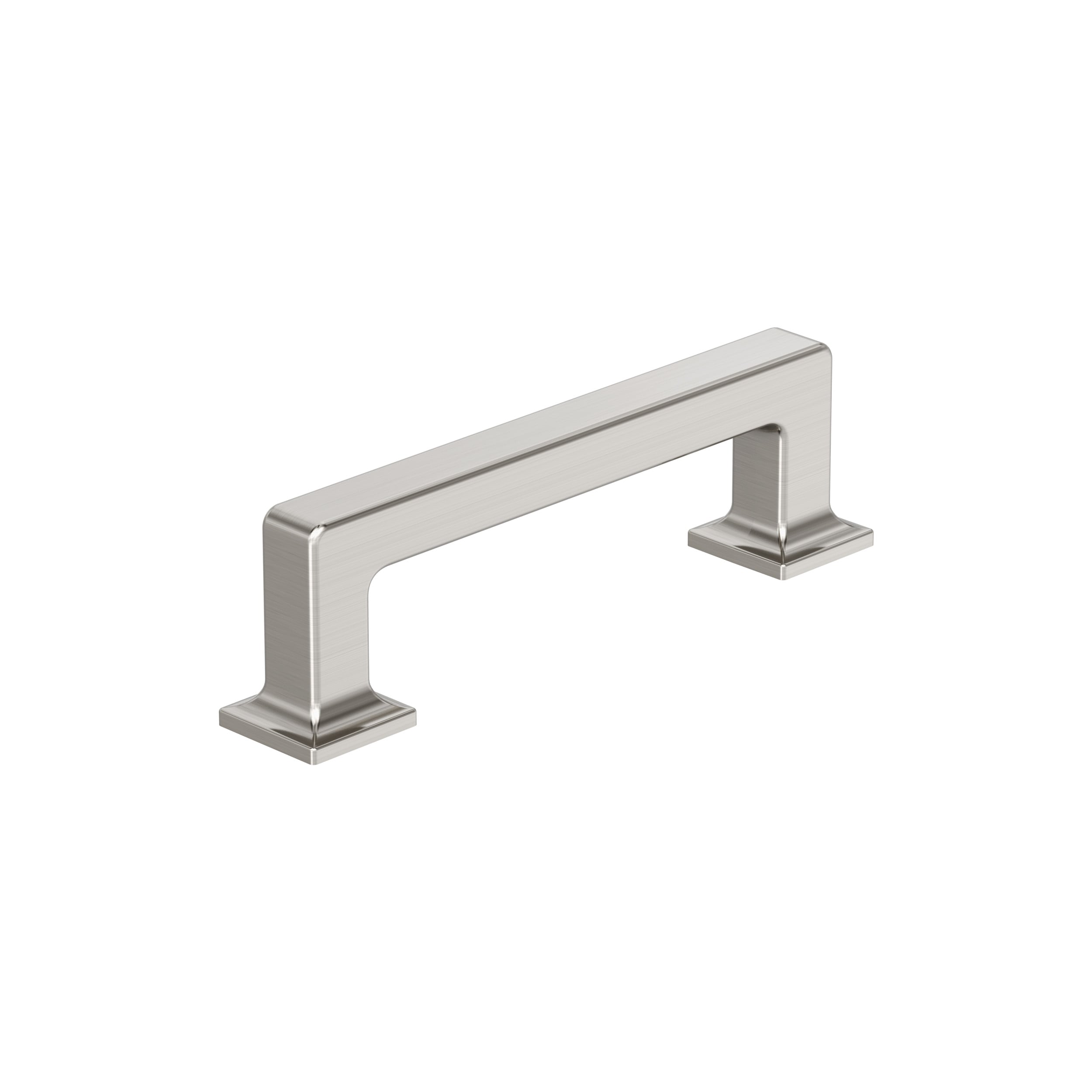 Amerock BP37442G10 Lintel 3-3/4-in , 96mm Center to Center Satin Nickel Rectangular Bar Drawer Pulls