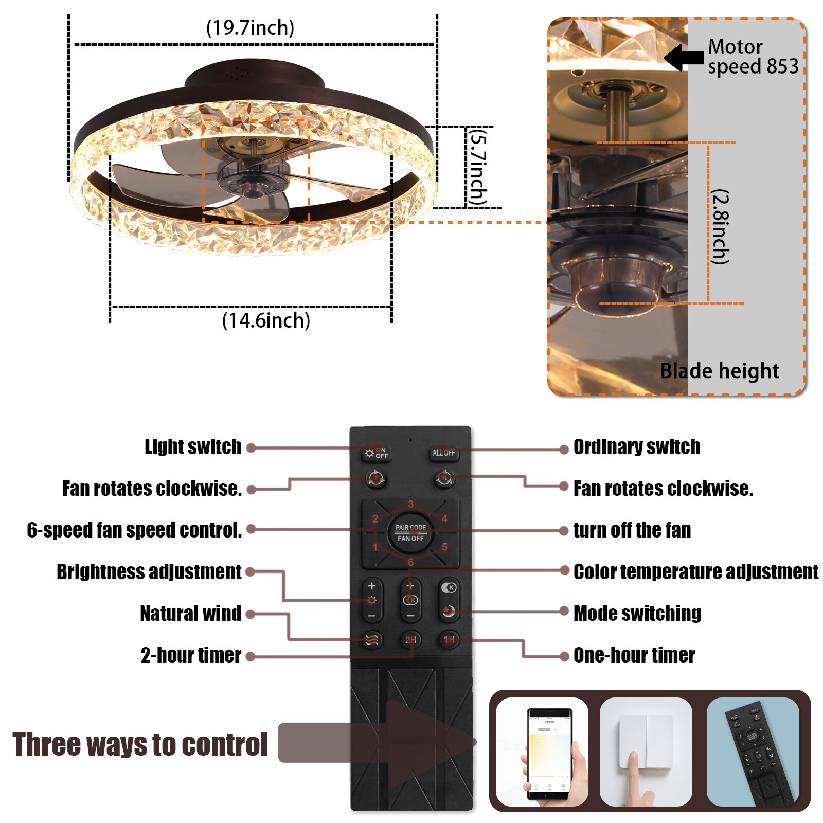 HKMGT DJ-FSD-23 Ceiling-Fans - View #5