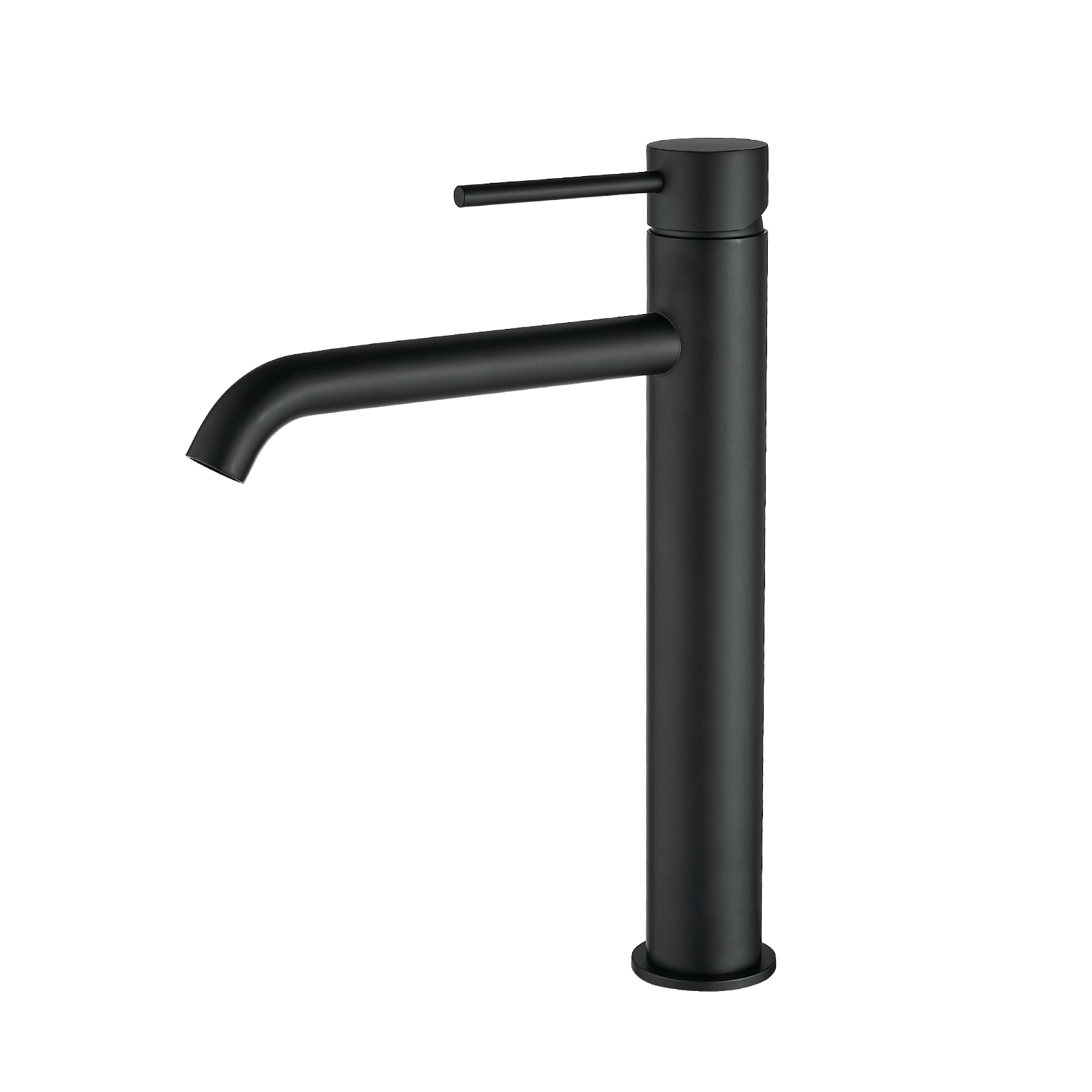 LOVMOR SF-J-W1932P374240 Black Tall Bathroom Faucet Black Faucet for Bathroom Sink Single Hole Bathroom Faucet Modern Single Handle Vanity Basin Faucet