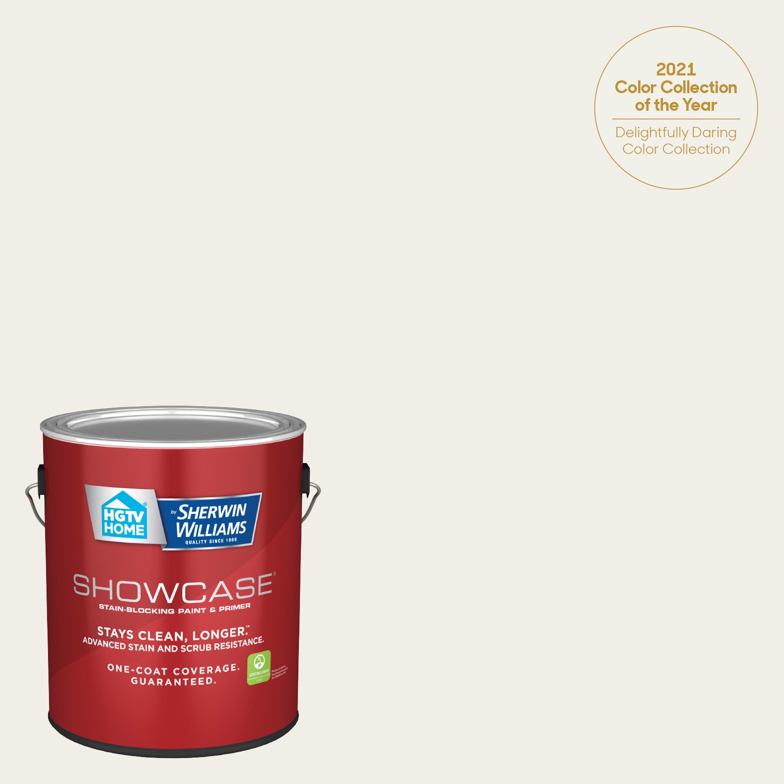 HGTV HOME by Sherwin-Williams HGSW4052-935231 Showcase Flat Bohemian Lace HGSW4052 Acrylic Interior Paint Paint + Primer ( 1-gallon )