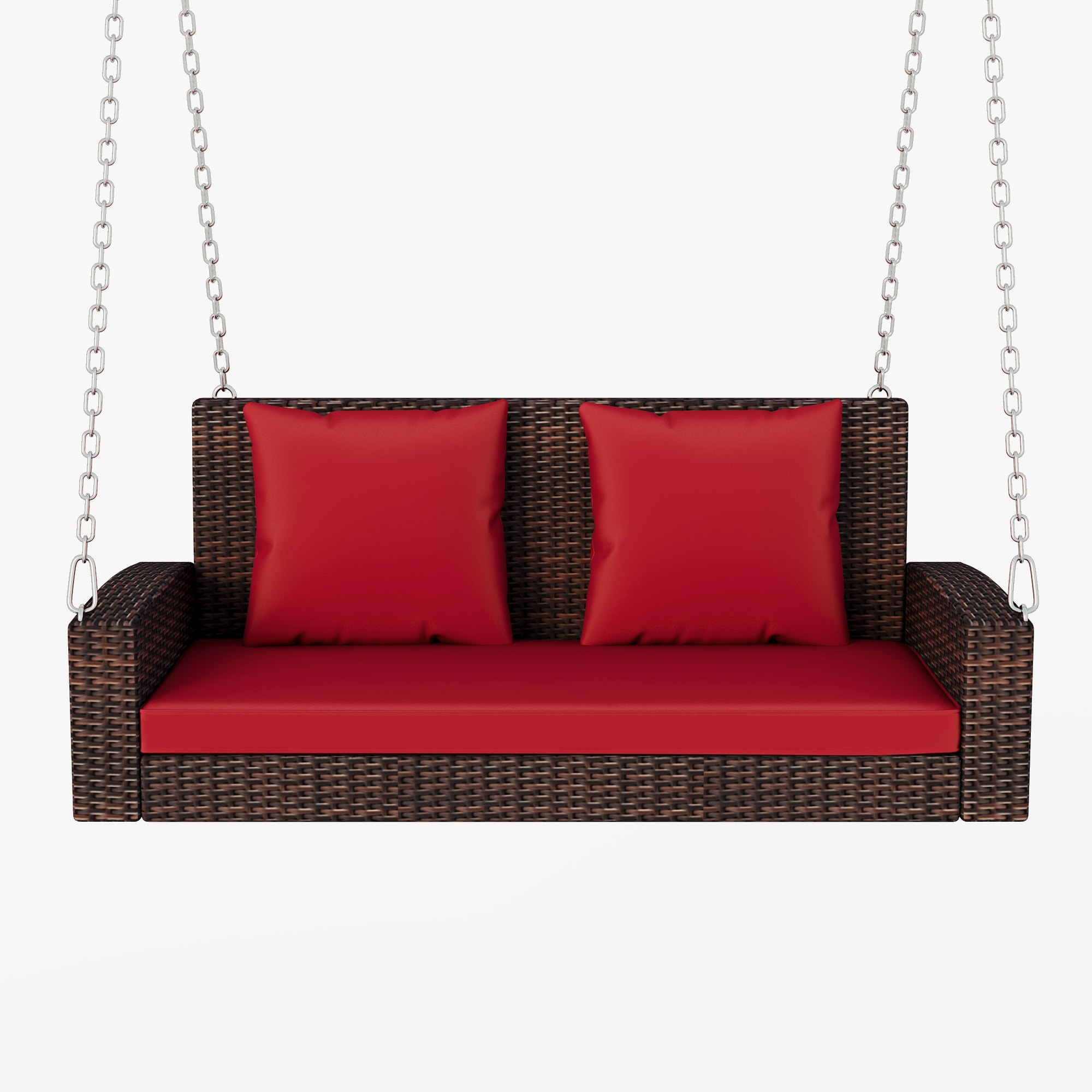 EXTRAUP YHLWF301718AAJ Porch Swing Brown Plastic and Metal Rope Swing