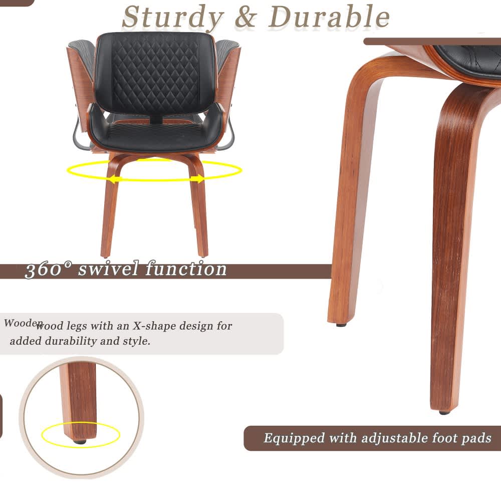 Coolbibila PAIGE-DINING-BLACK Dining-Chairs - View #5