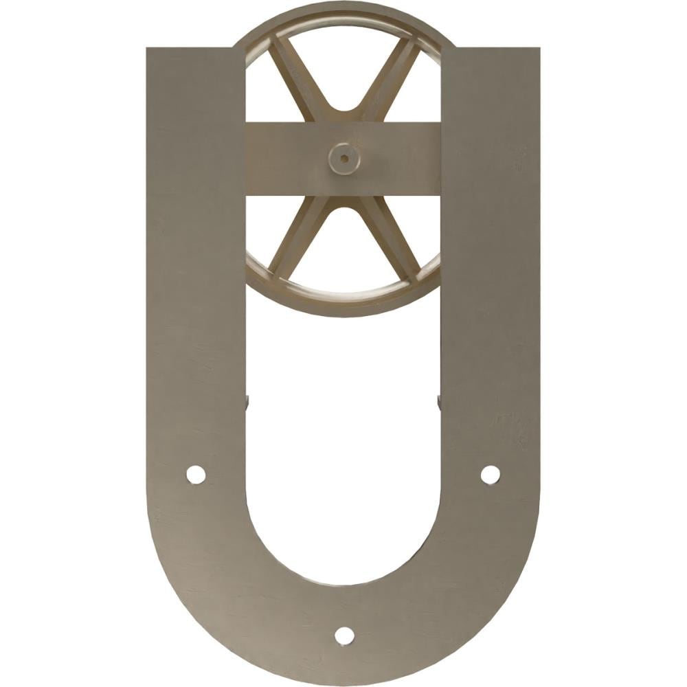Goldberg Brothers GB60013R2WWZ White Bronze Indoor Horseshoe Single Double Barn door hanger