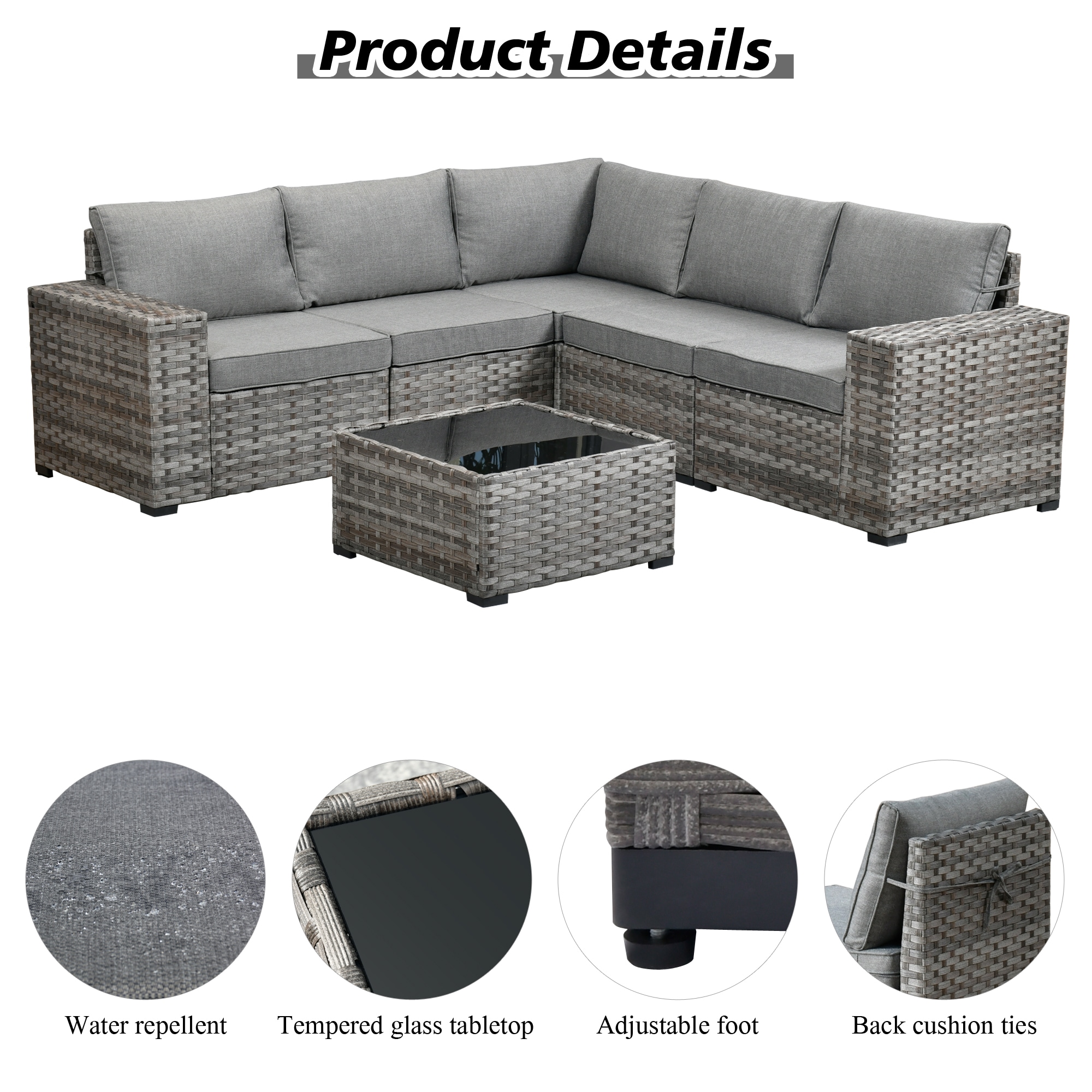 Pouuin SBBR206 Patio-Sofas-Daybeds - View #2