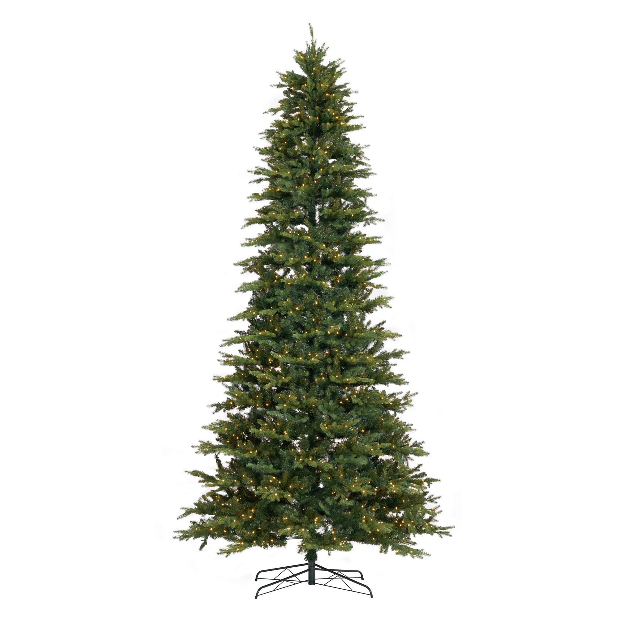 Nearly Natural T4539 11-Feet Fir Pre-lit Artificial Christmas Tree with Clear LED Lights