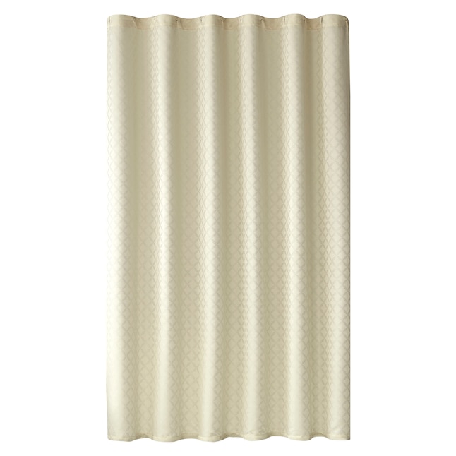 Polyester Cream Solid Shower Curtain, Cream Fabric Shower Curtain Liner