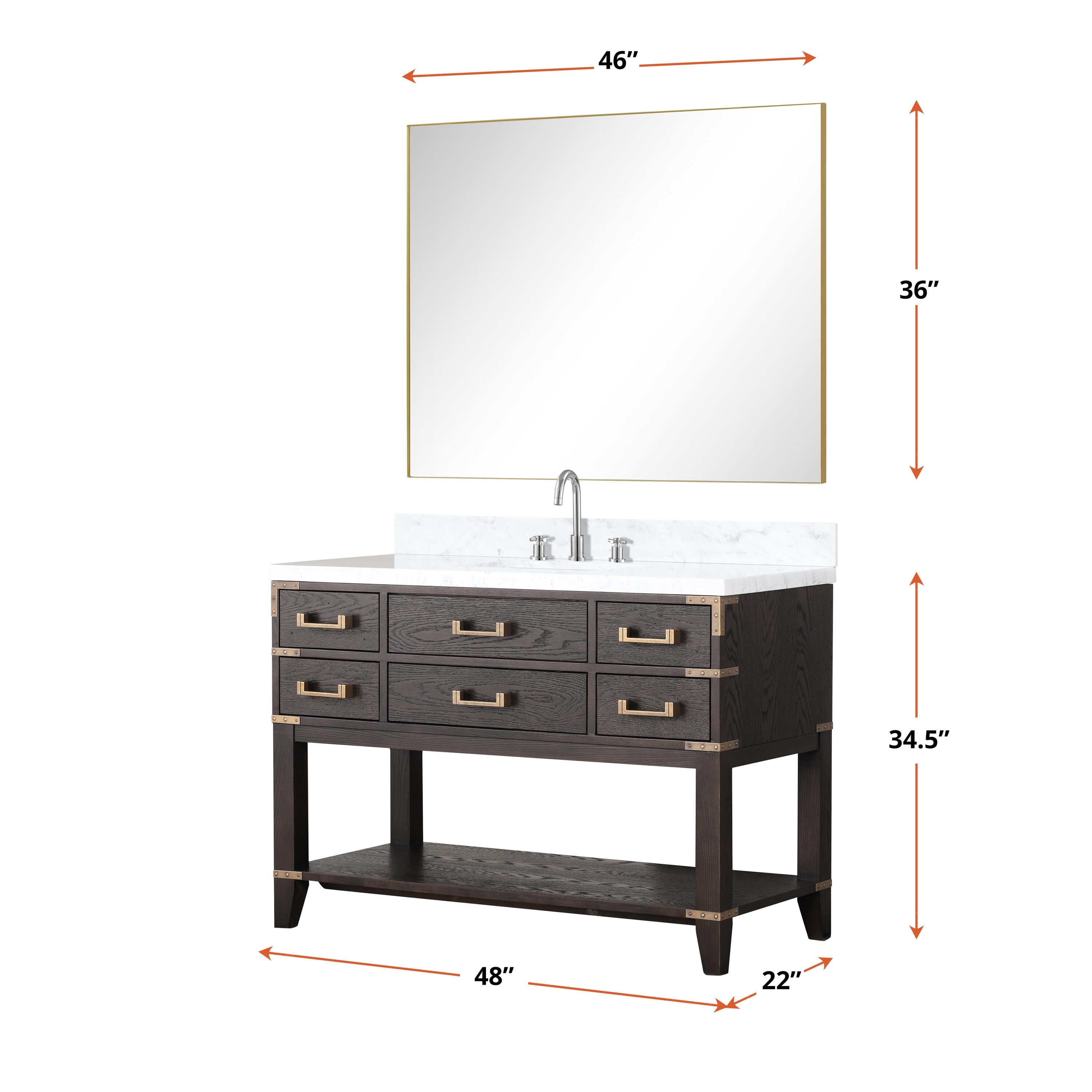 Lexora LVGR48SK101 Bath-Vanity-Combo - View #7