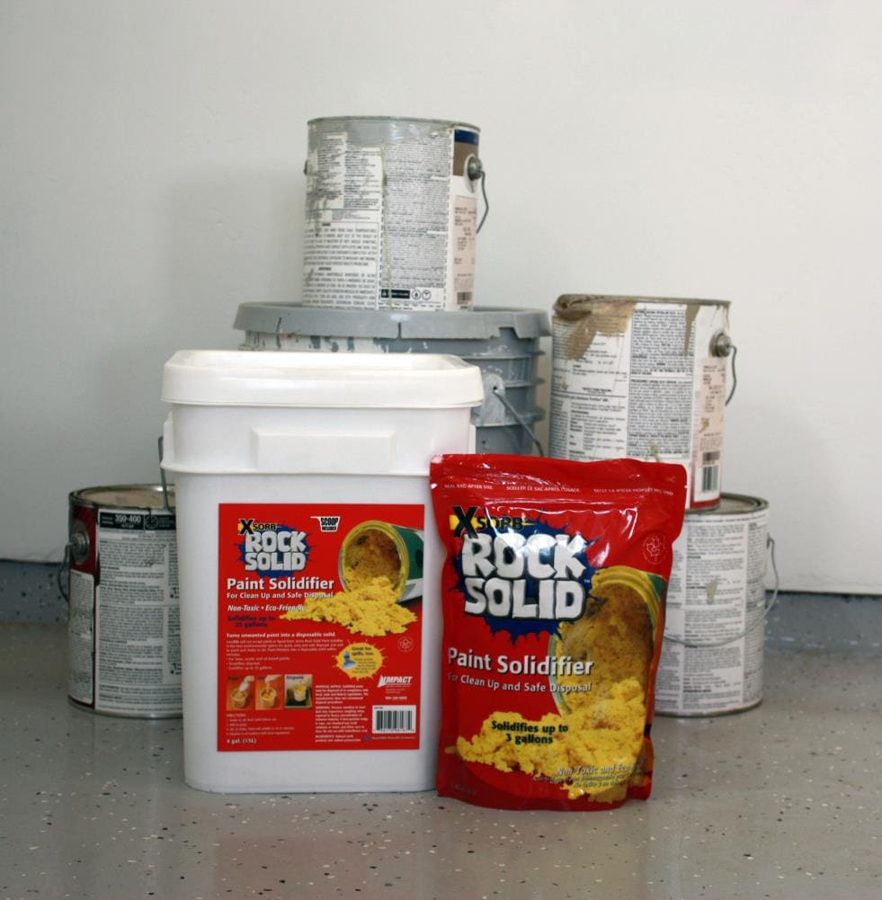 Rock Solid Paint Hardener Gel - Odorless, Removes Water-Based & Oil-Based  Paint/Stain, Decreases Disposal Costs - 2L in the Paint Cleanup department  at