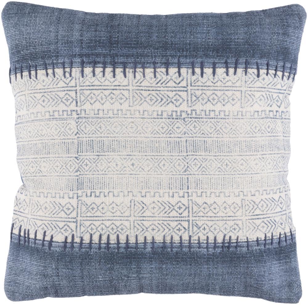 Livabliss LL007-2020 Lola 20-in x 20-in Navy Indoor Decorative Cover