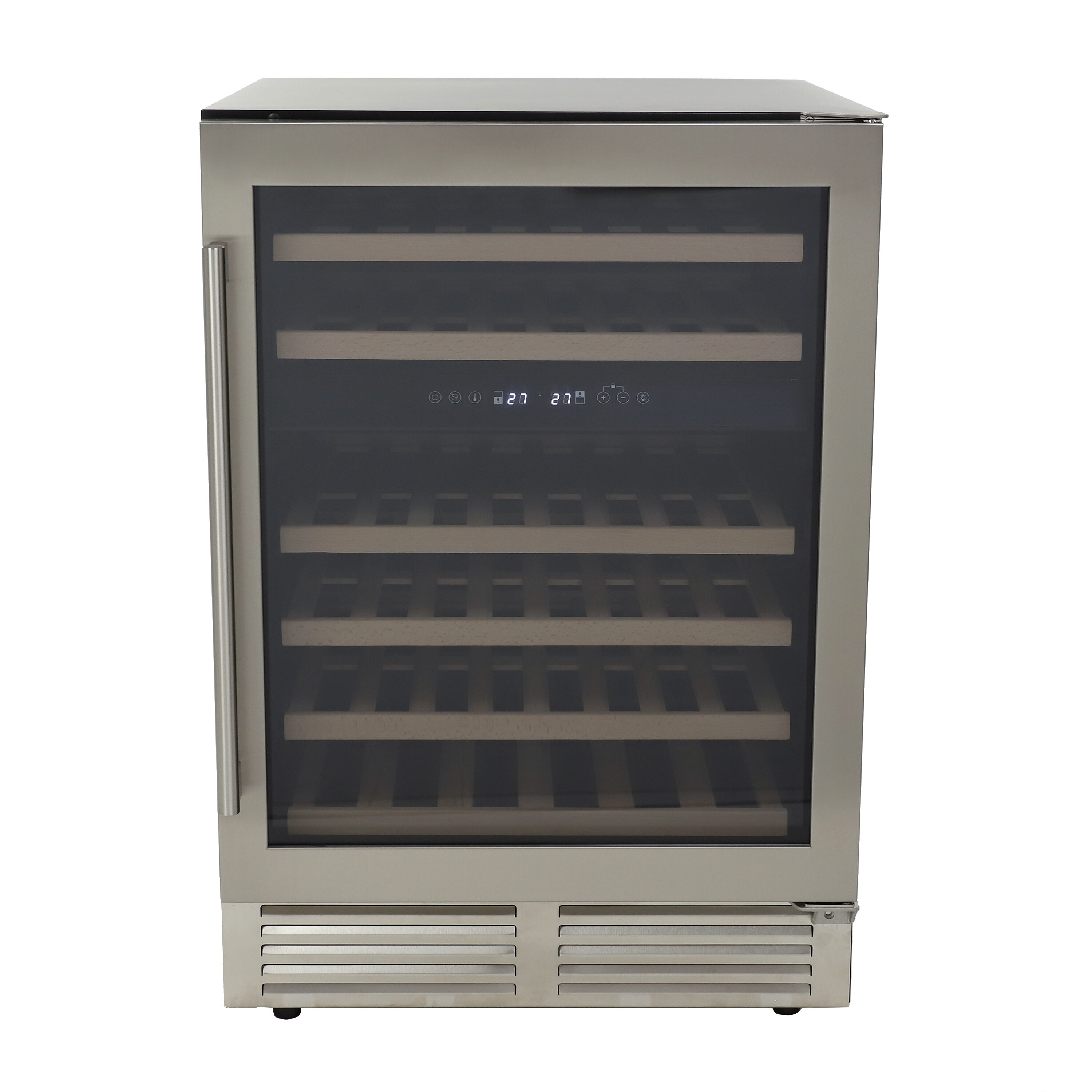 Avanti WCD46DZ3S 23.5-Inches W 46 -Bottles Stainless Steel Dual Zone Cooling Built-in/Freestanding Indoor Wine Cooler