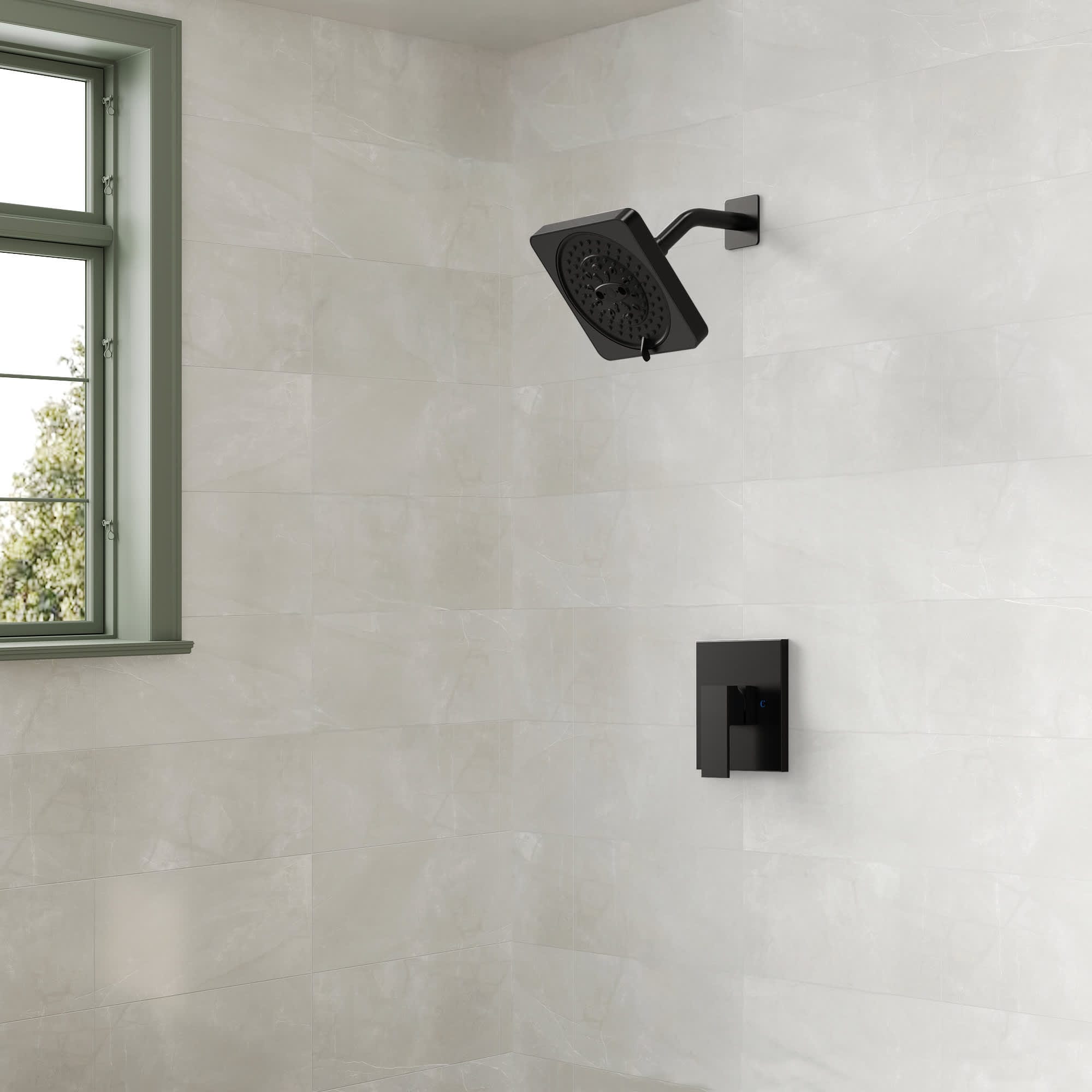 EVERSTEIN SFS-1130-BK Showerhead-Bar-Panels - View #2