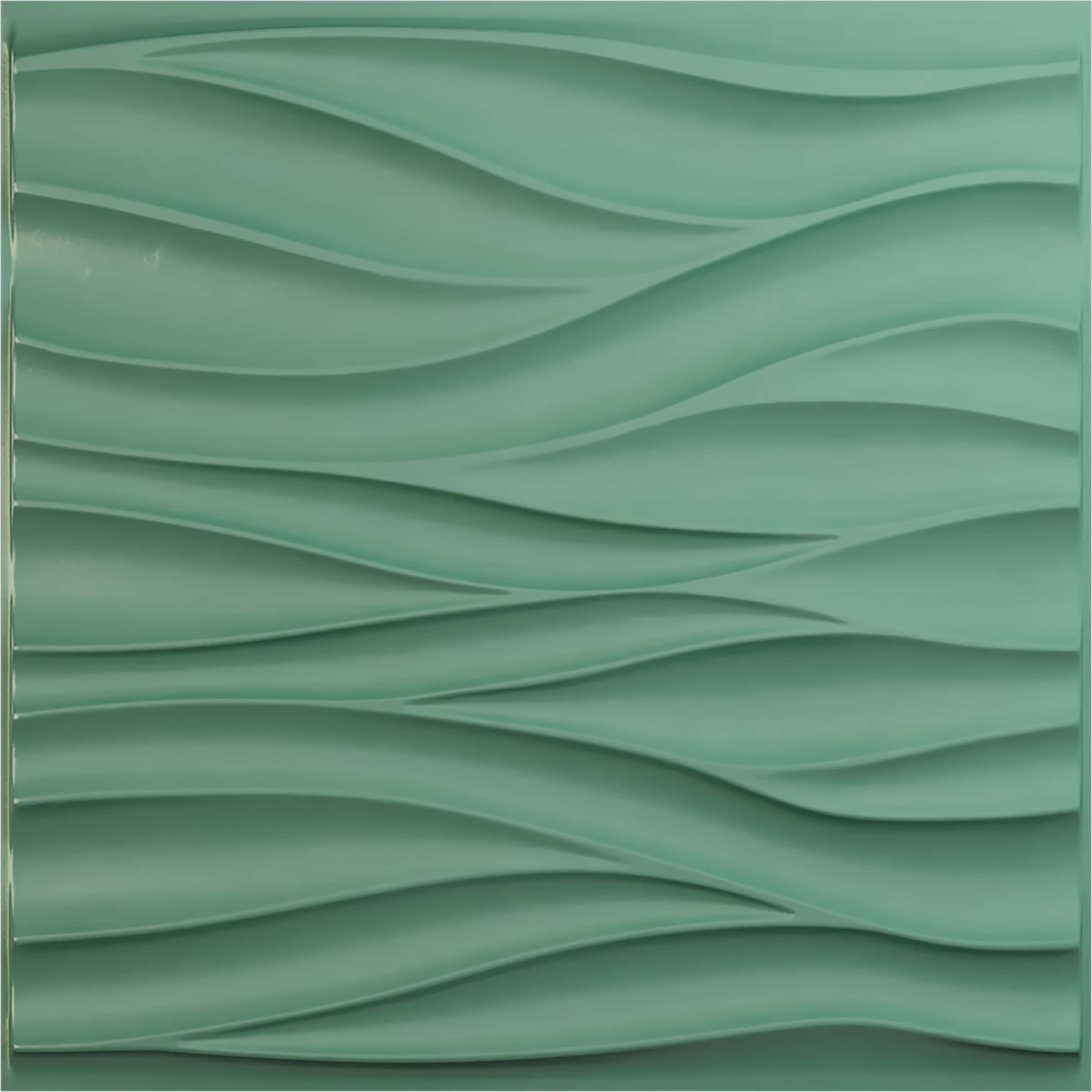 Ekena Millwork WP20X20RPFSM 19-5/8-in x 19-5/8-in Embossed Paintable/Stainable Green PVC Wall Panel (