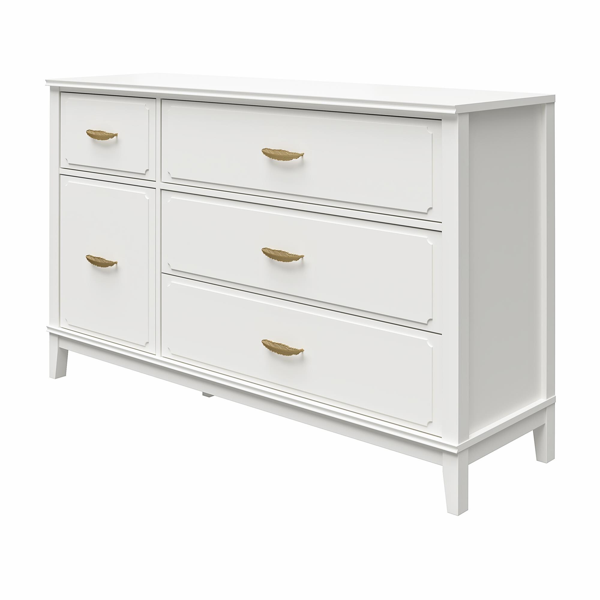 Ameriwood Home Stella White 4-Drawer Standard Dresser at Lowes.com