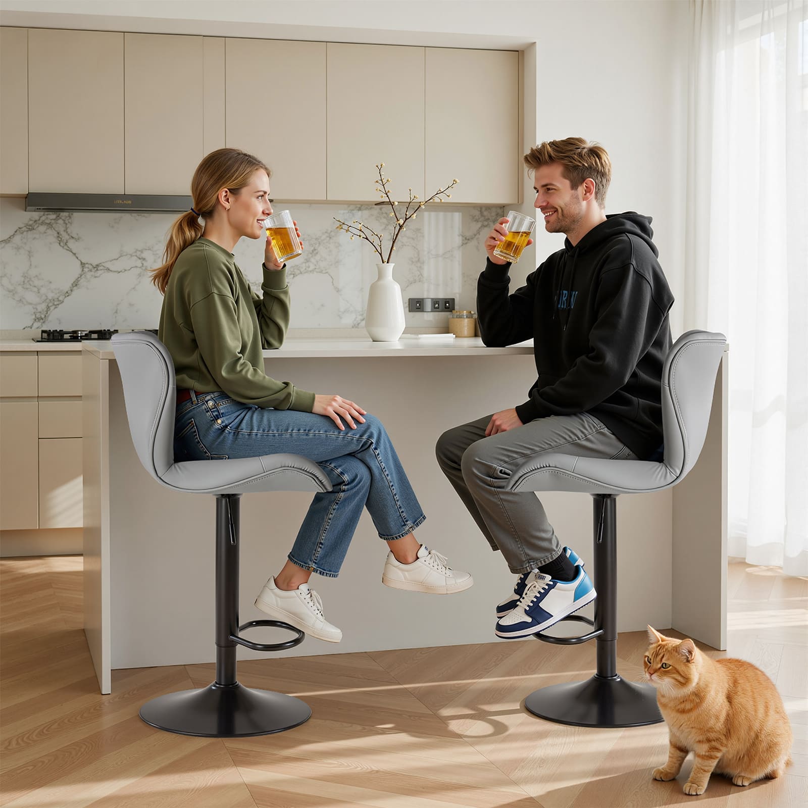 Sweetcrispy L-C-3022-2P-GY stools - View #6
