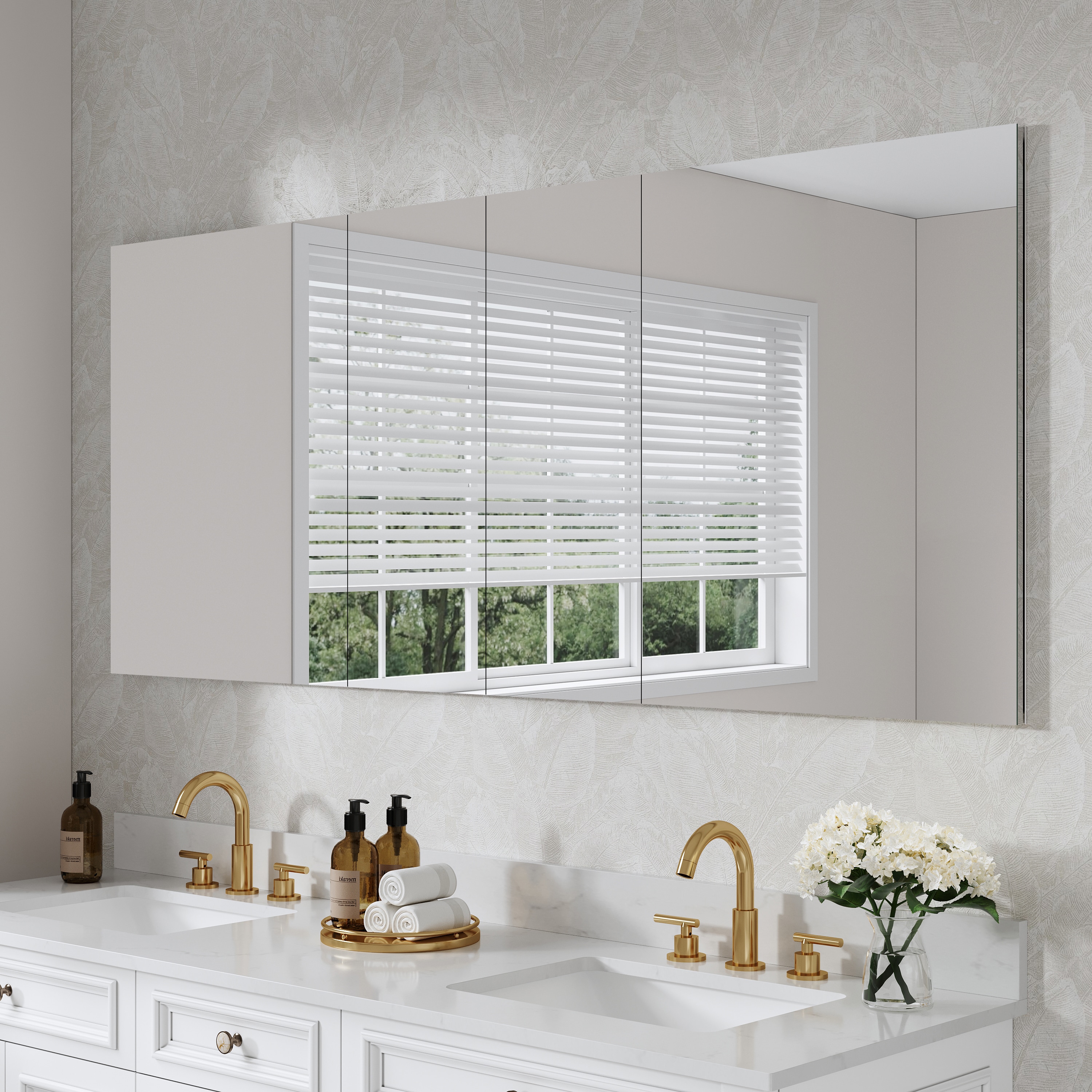 WELLFOR ROSA24TYRTY24L Bathroom-Wall-Cabinets - View #10