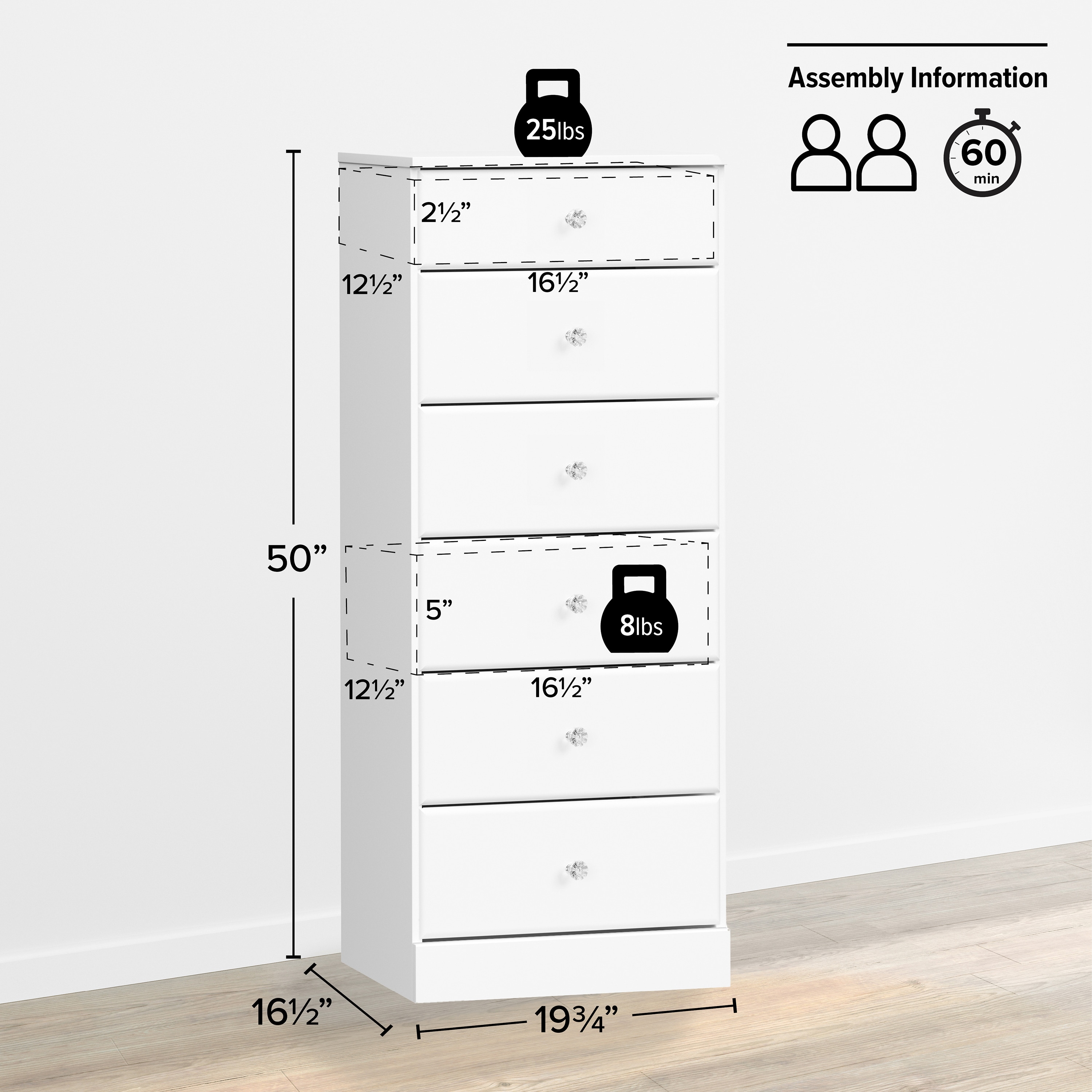 Prepac WDBH-0401-1-V dressers - View #3