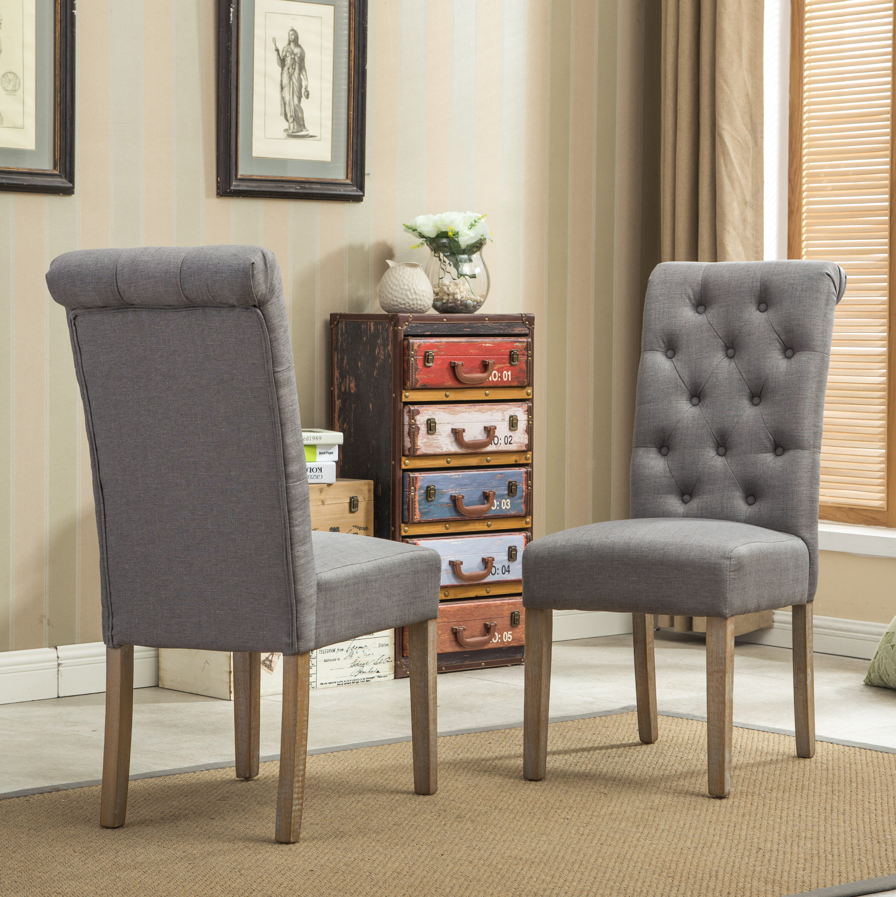 Roundhill Furniture T261-C161GYX3 Dining-Sets - View #8