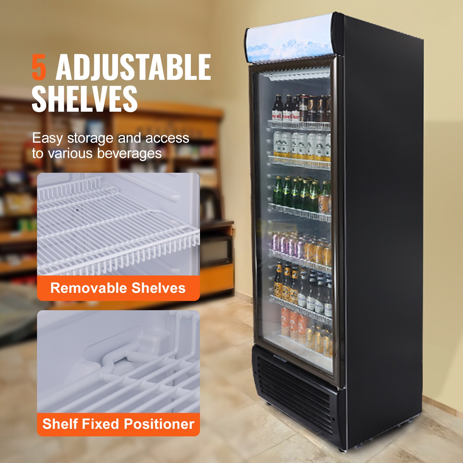 VEVOR SCDMYLZSBX1401687V1 Commercial-Refrigerators - View #3