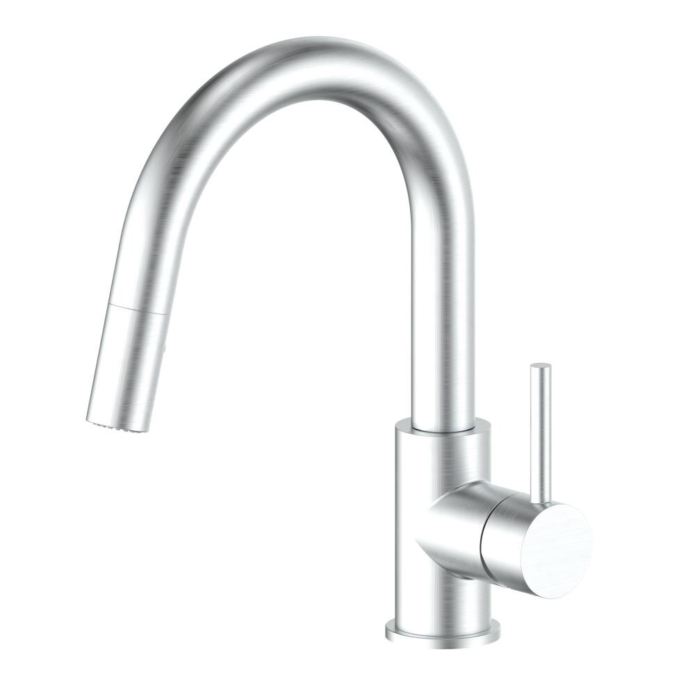 ZLINE KITCHEN & BATH DNT-KF-BN Dante Brushed nickel Single Handle Deck-mount Kitchen Faucet with Sprayer