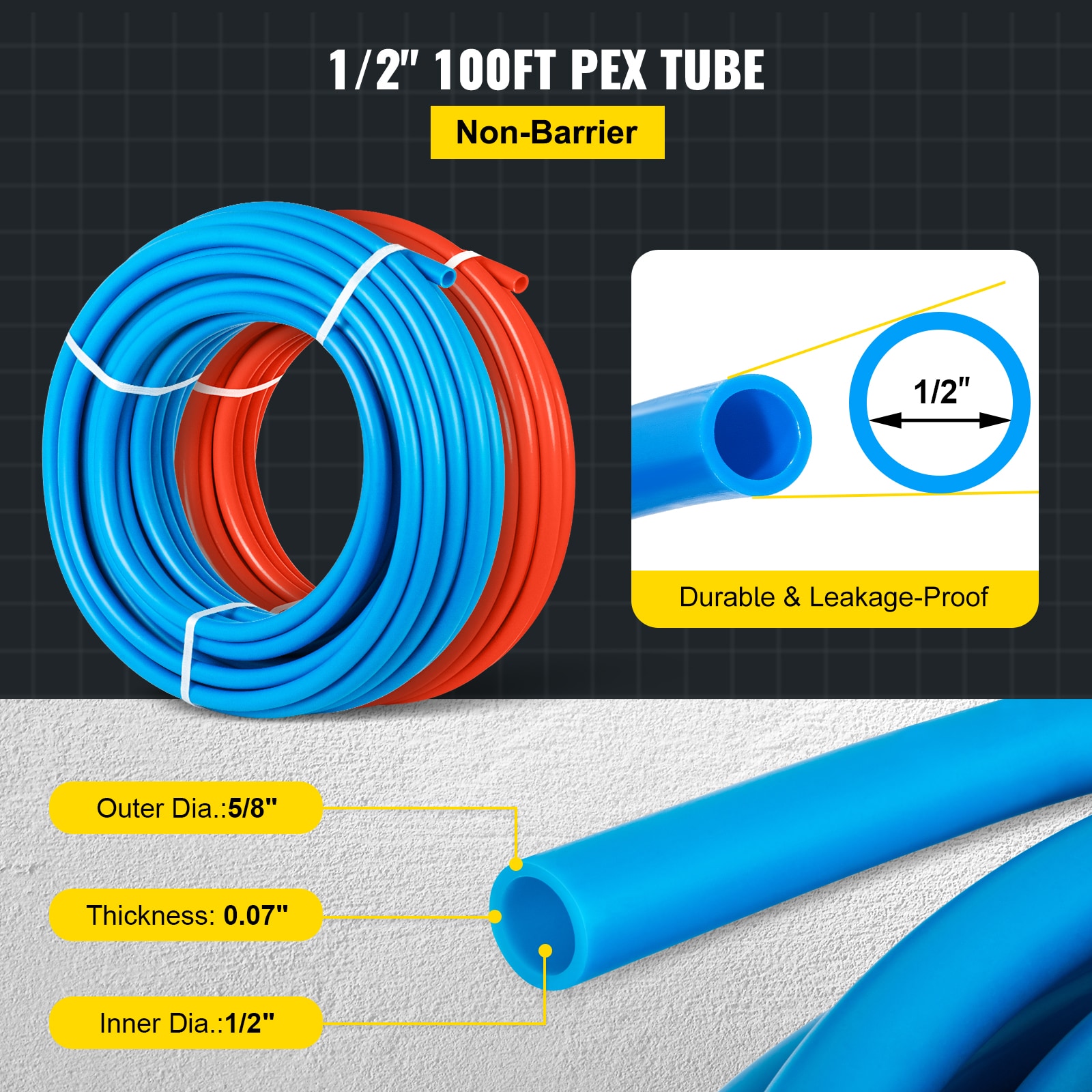 VEVOR 2X100FTPEXG000001V0 Pex-Crimp-Fittings - View #4