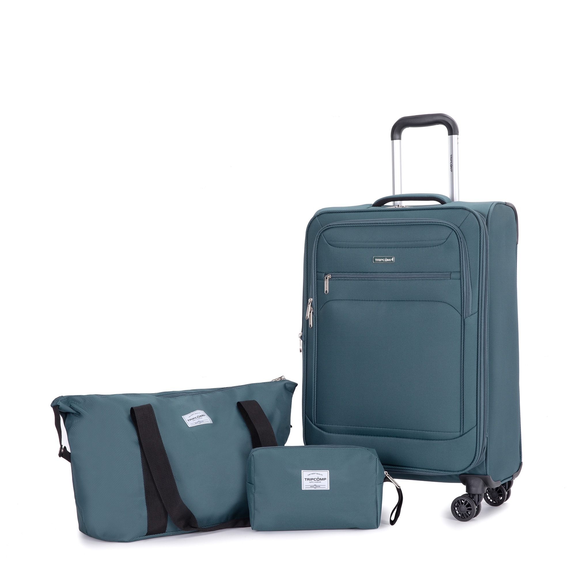 SINOFURN SYD9400002GN 13.4x7.9x20.5 Dark Green Polyester Softshell Suitcase set 3 -Bag