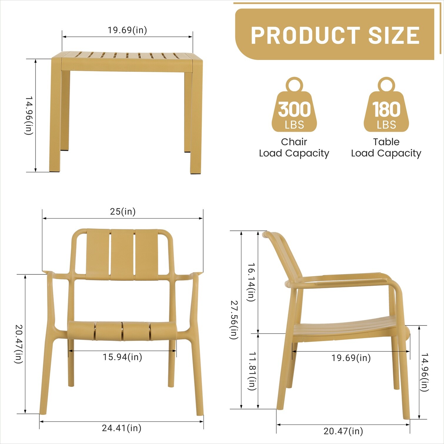 SunJet DA8PB6612533 Patio-Conversation-Sets - View #3