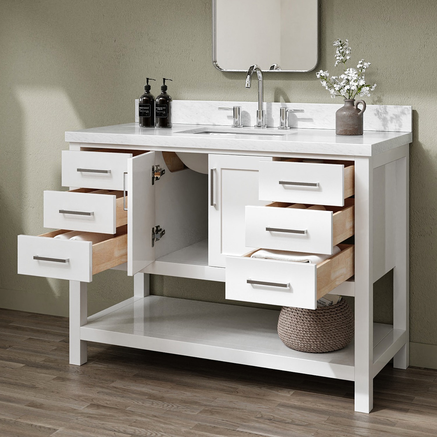 ARIEL S049SCWRVOWHT Bath-Vanity-Combo - View #2