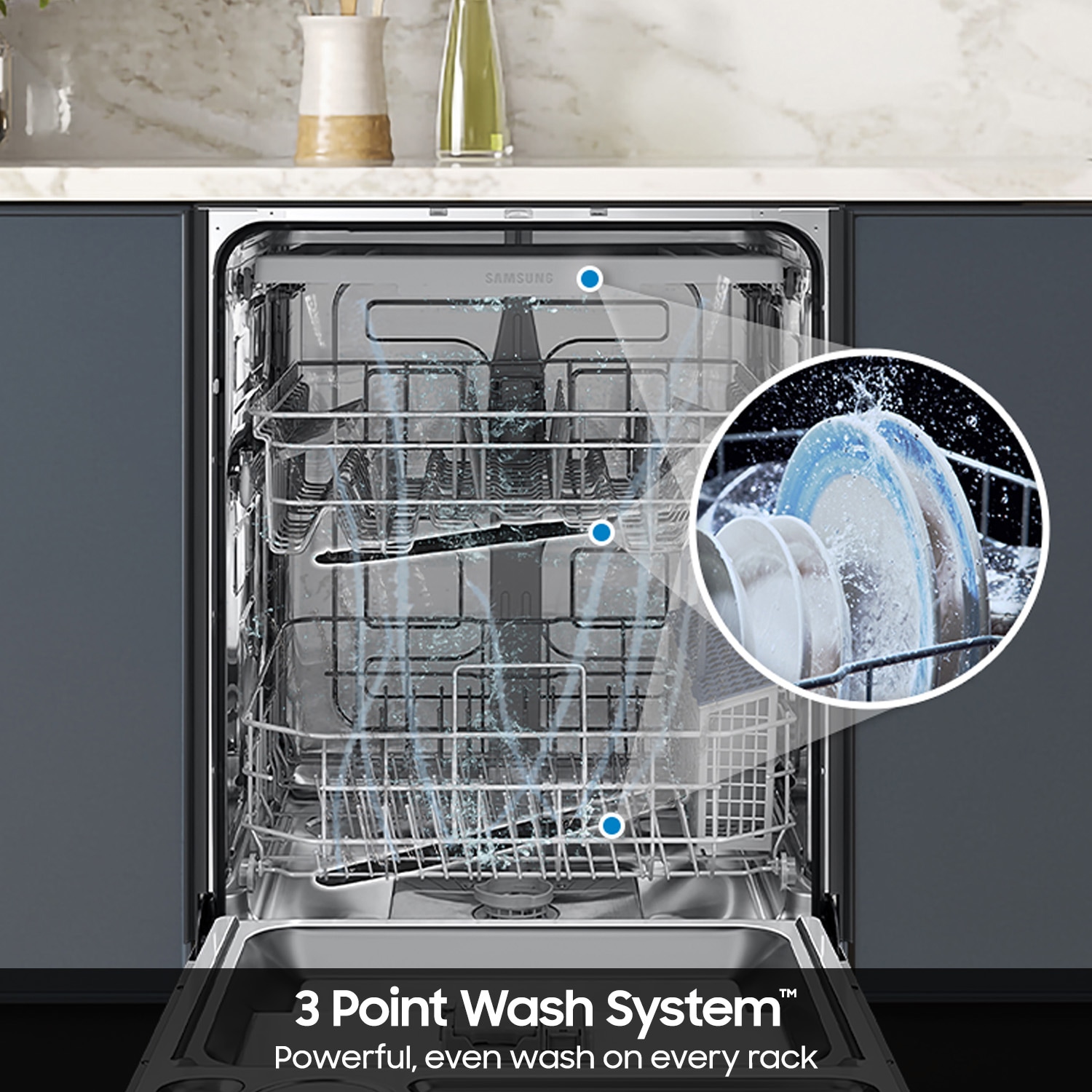 Samsung DW70H83YEUR Builtin-Dish - View #6