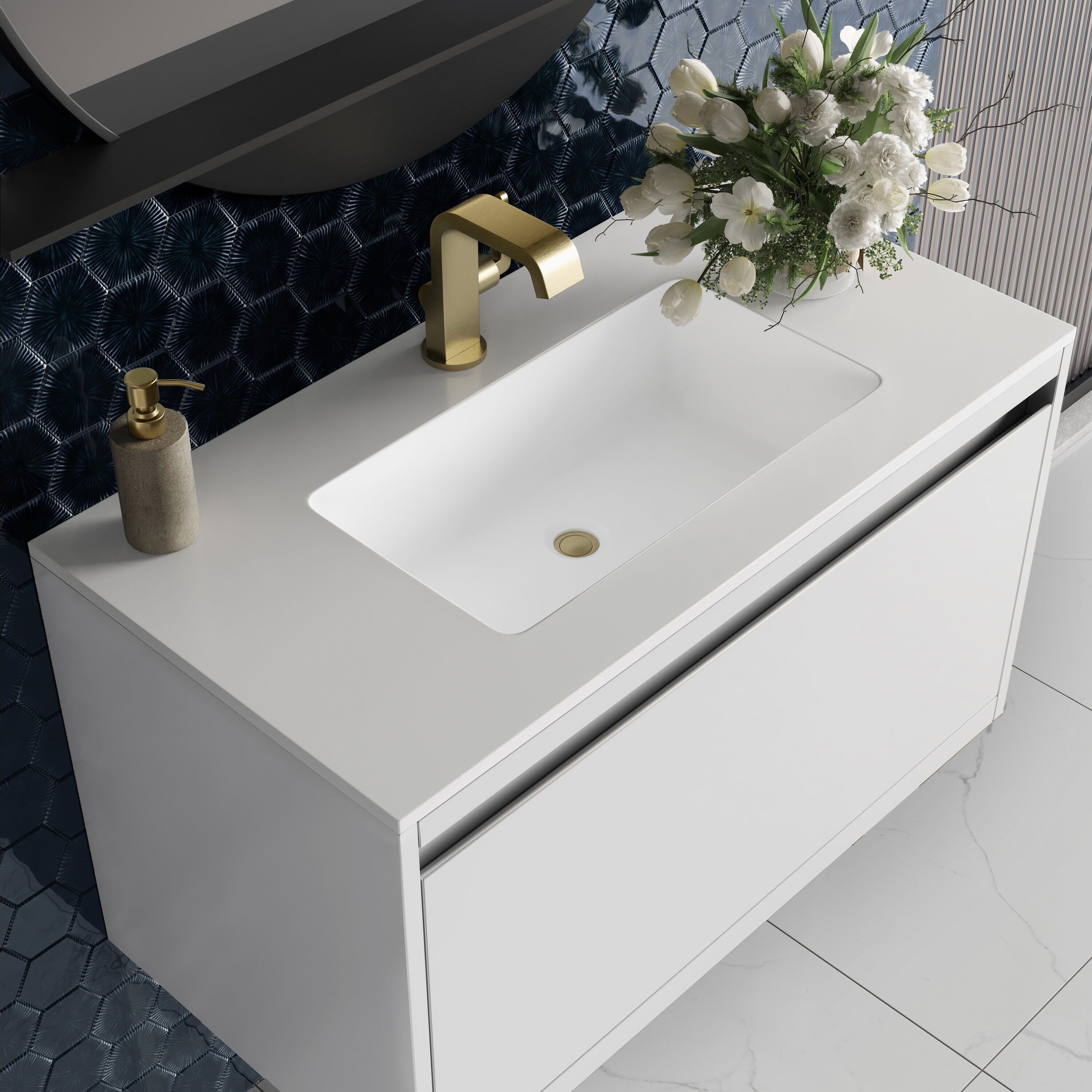 James Martin Vanities 805-V35.4-GW-CB-GW Bath-Vanity-Combo - View #6