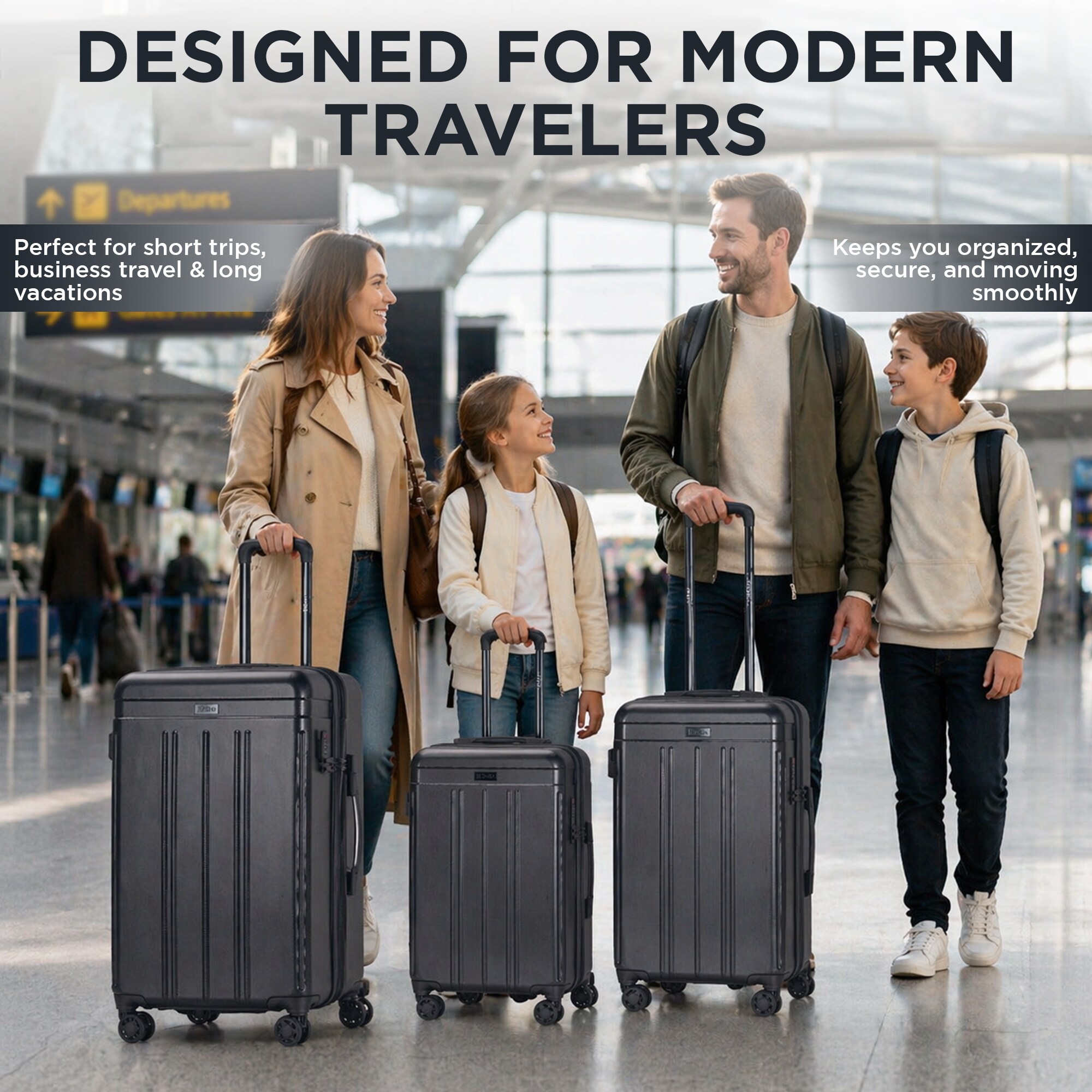 IZOD 1803-BLACK Luggage-And-Luggage-Sets - View #7
