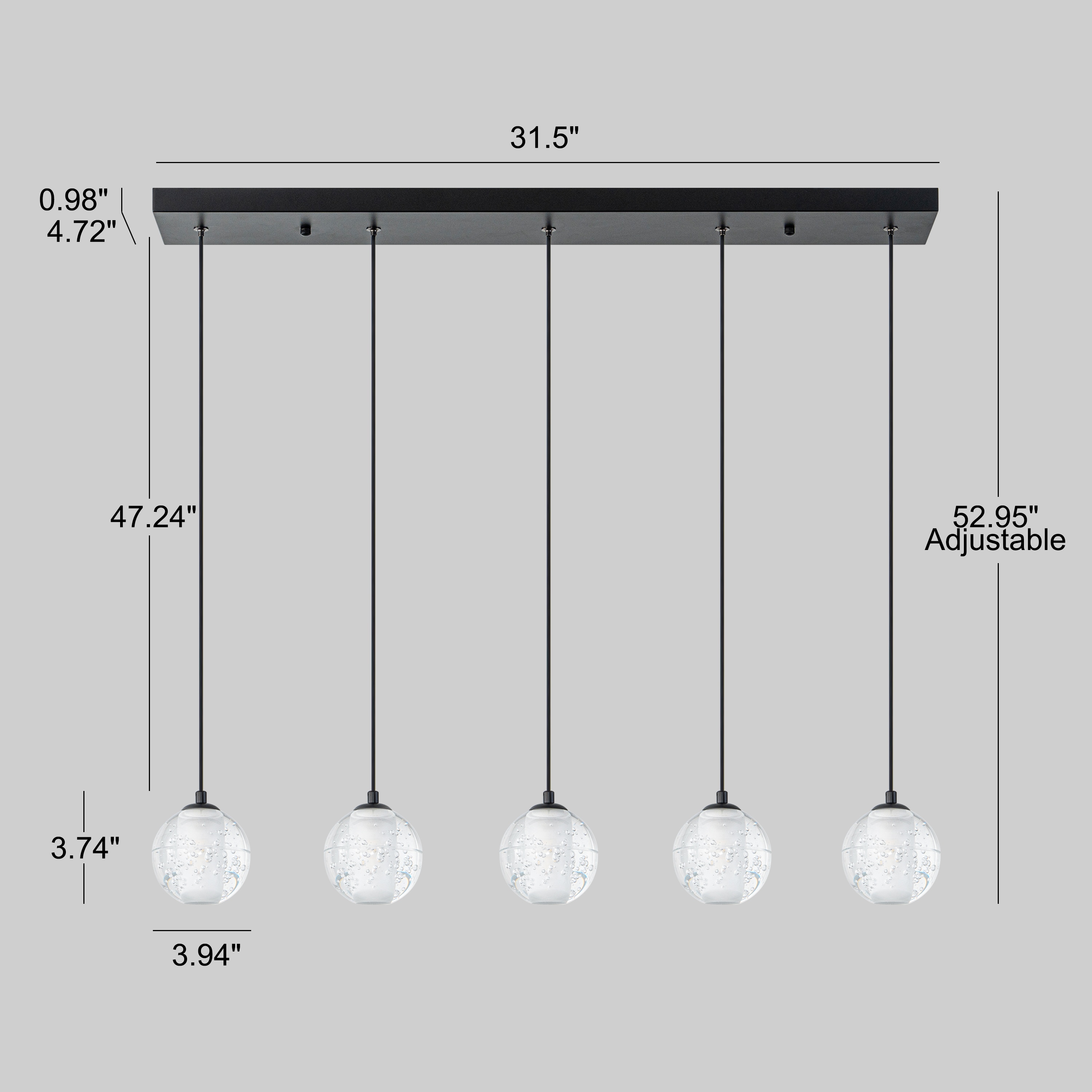 GoYeel ZP167BL05 Pendant-Lights - View #4
