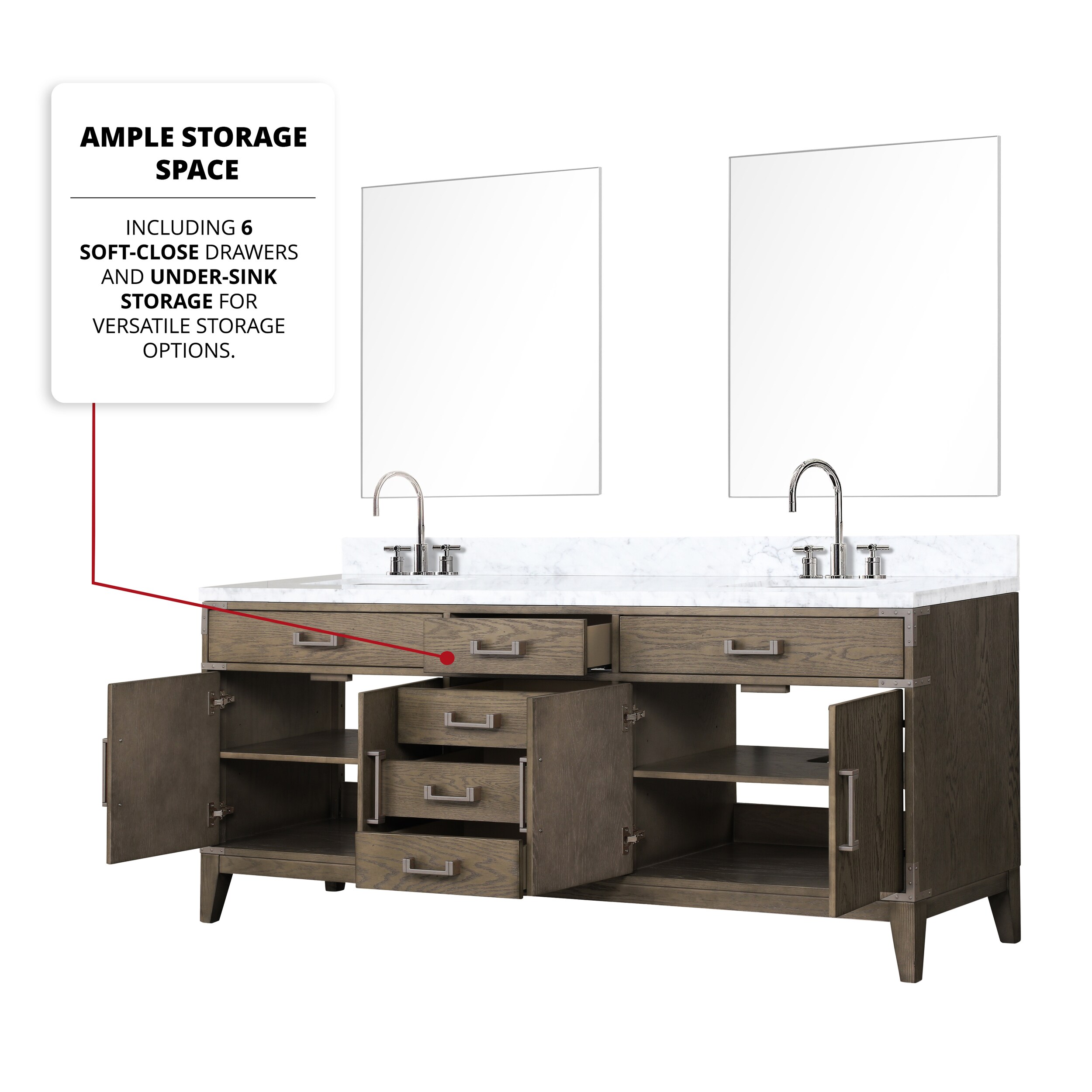 Lexora LVW80DR111 Bath-Vanity-Combo - View #6