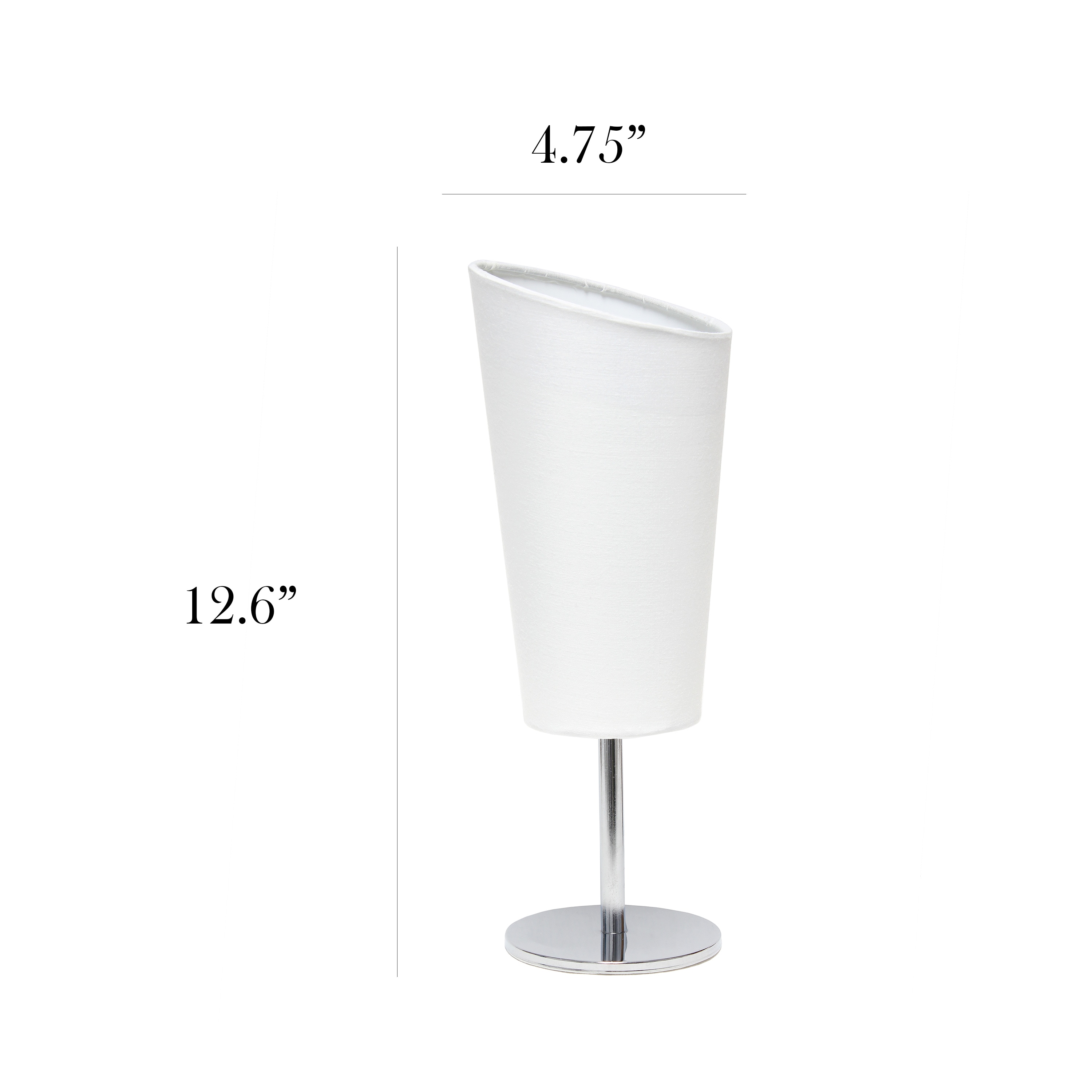 Simple Designs LT2061-WHT Table-Lamps - View #3
