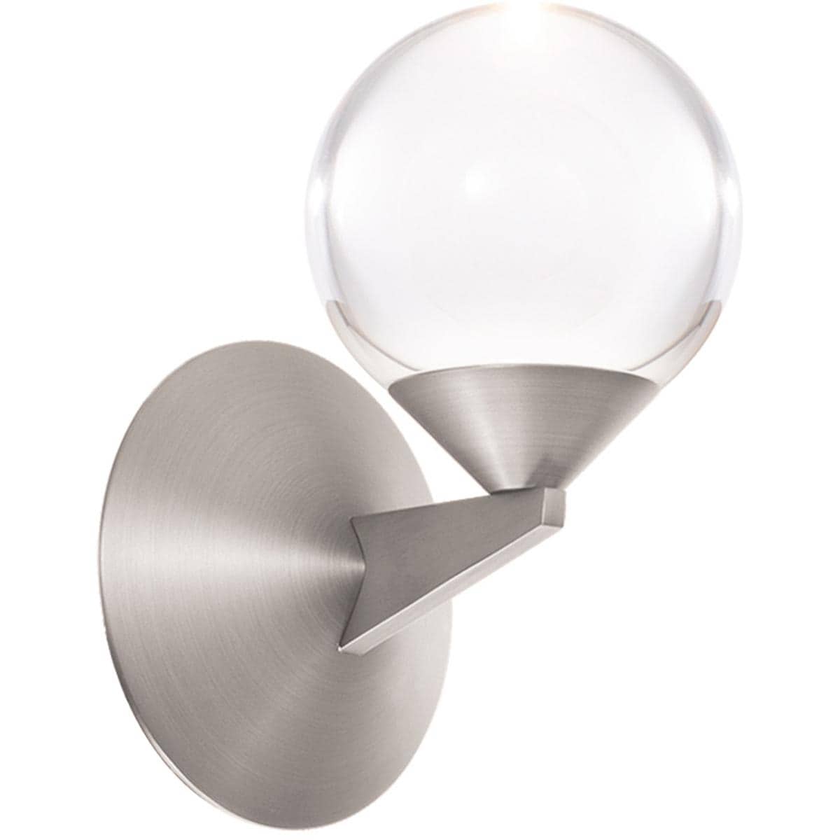 Modern Forms 2423989 WS-82006-SN Double Bubble Wall Sconce Satin Nickel