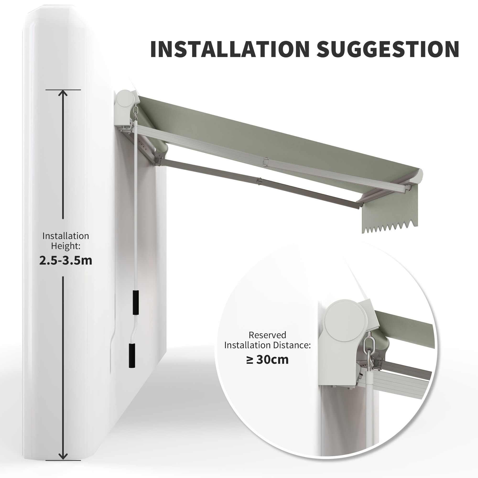 Outsunny 840-193GY awnings - View #8