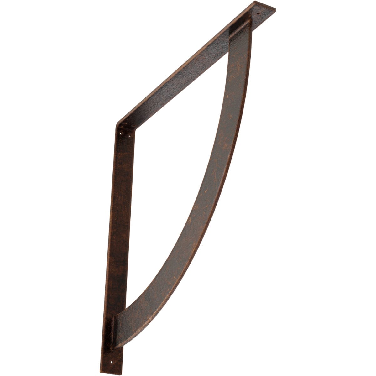 Ekena Millwork BKTM02X24X24BUACO Bulwark 24-in x 2-in x 24-in Antique copper Steel Mounting bracket