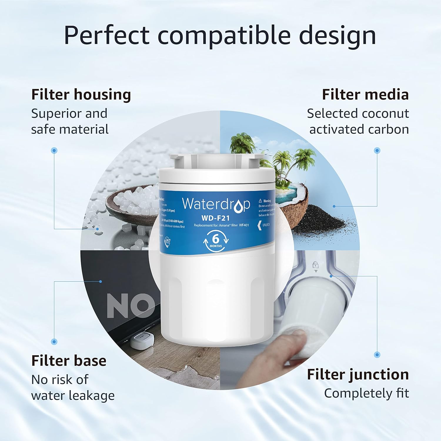 Waterdrop BL-WD-WF401-3 Refrigerator-Water-Filters - View #3