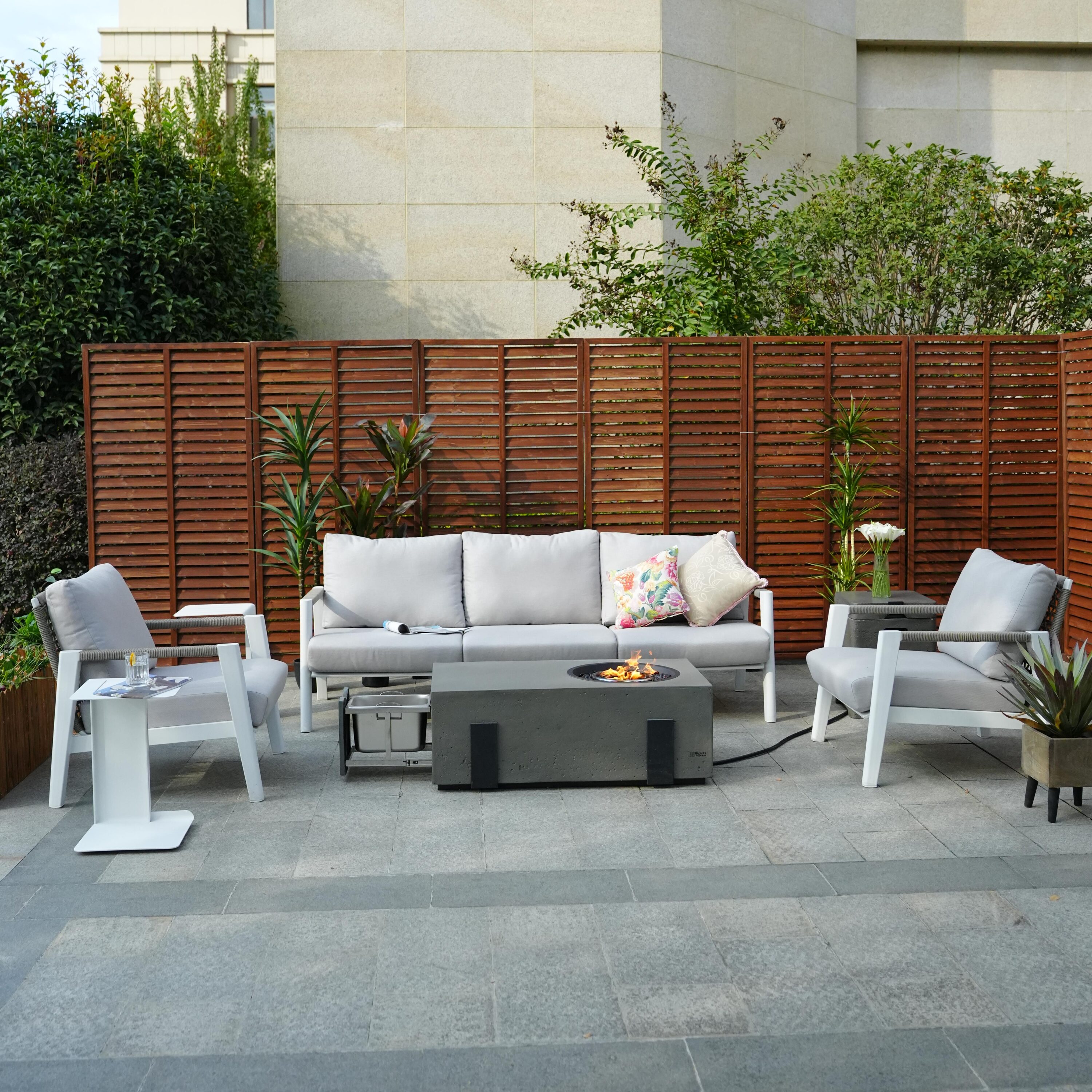 Direct Wicker DWG-2322W&2355G Patio-Conversation-Sets - View #2