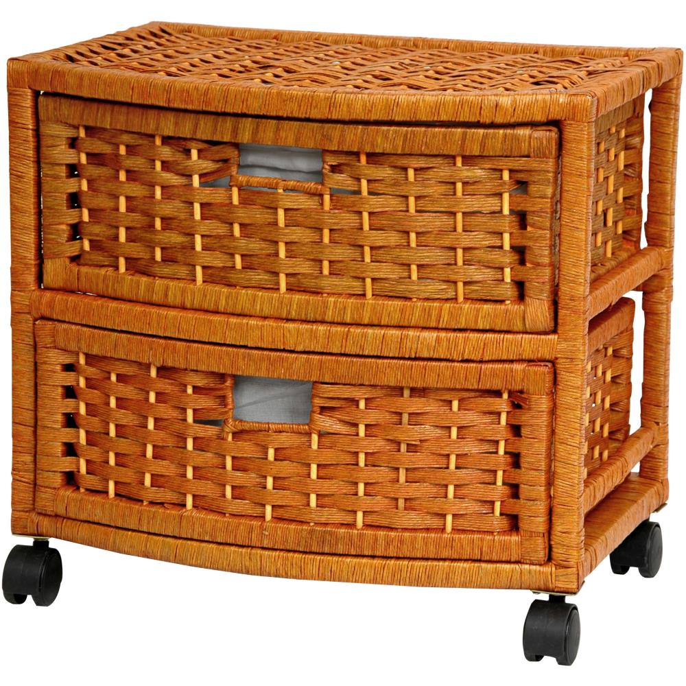 Red Lantern JH09-051-2-HON Orange Pine 2 -Drawer Standard chest