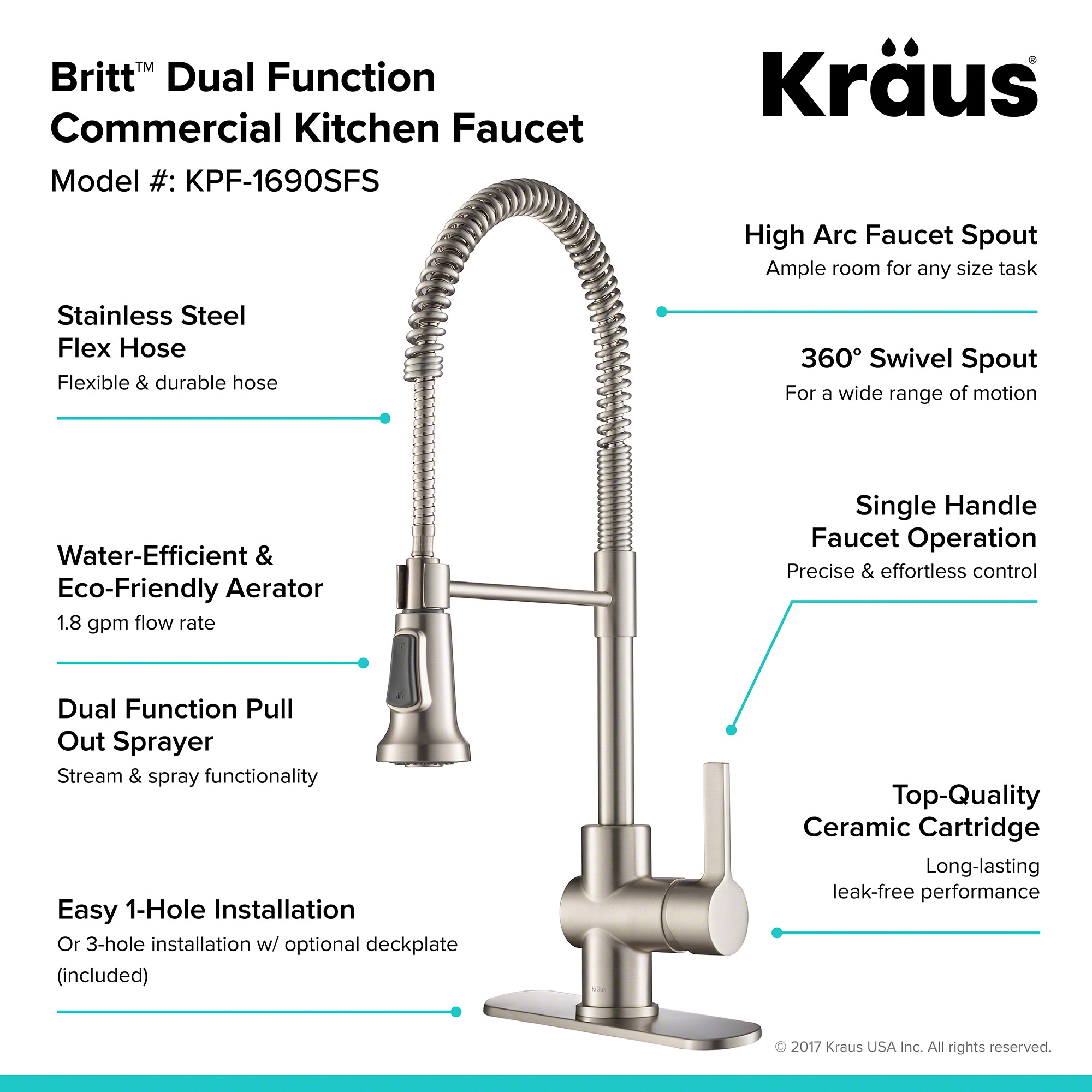 Kraus KPF-1690SFS Kitchen-Faucets - View #3