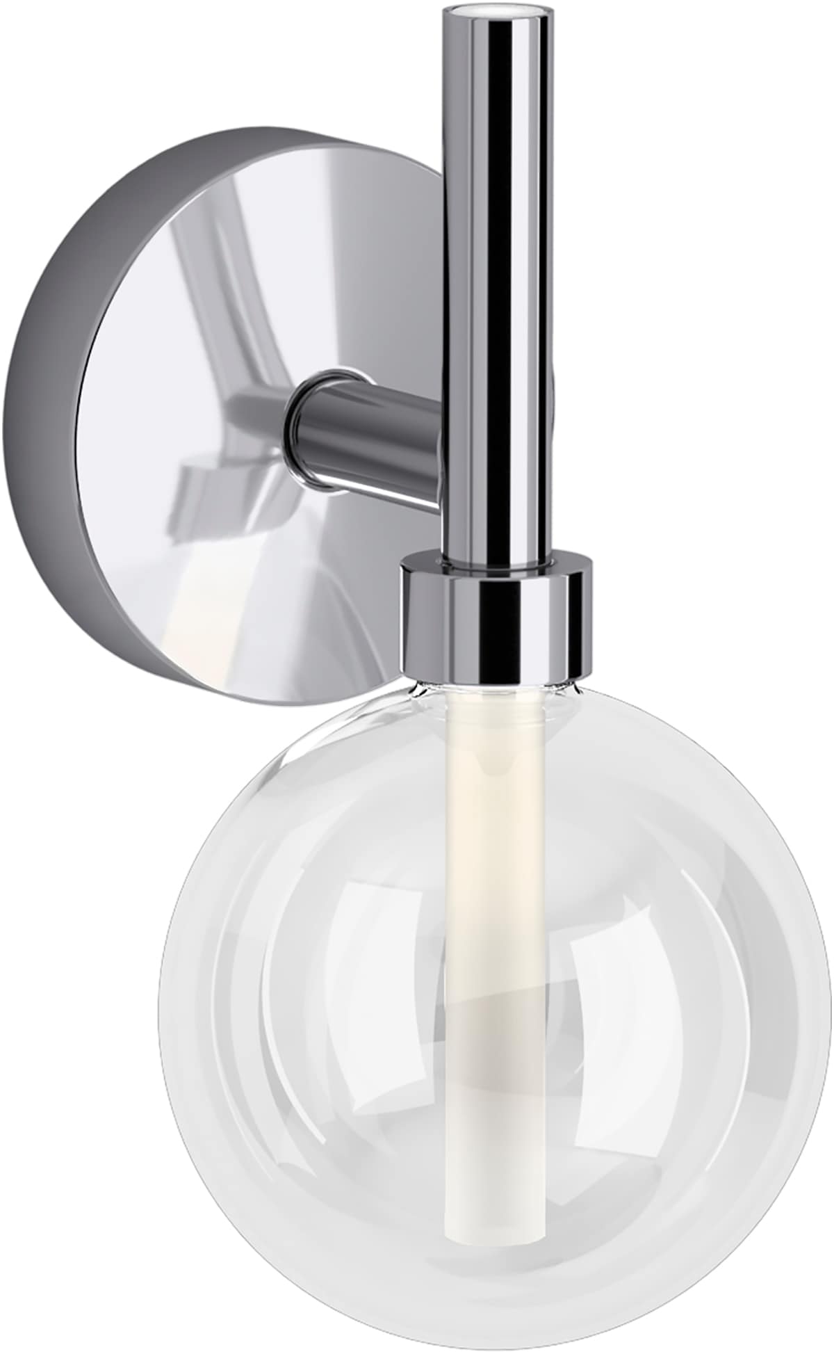 KOHLER 23467-SCLED-CPL Components 6-in W 1 -Light Polished Chrome Integrated LED Wall Sconce