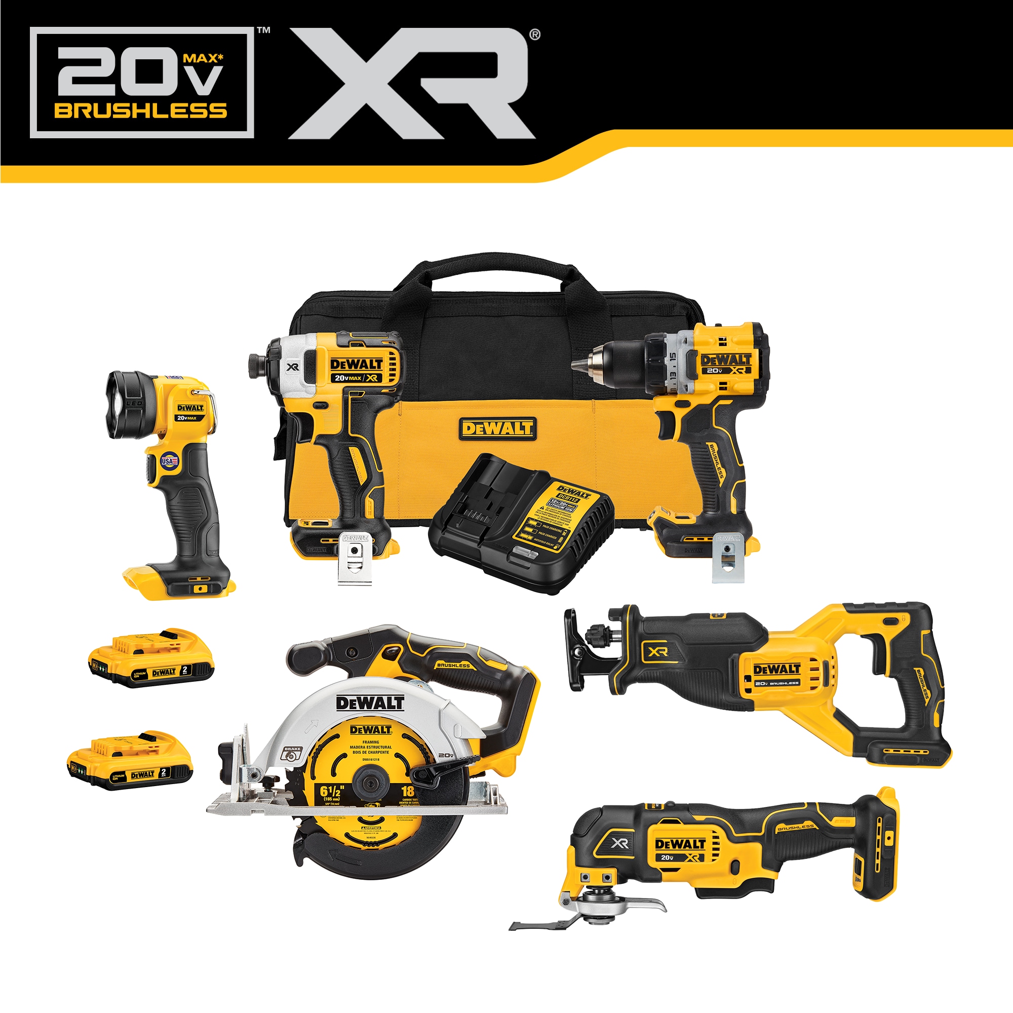 DEWALT 20V MAX Brushless 1/2 In. Compact Cordless Drill/Driver Kit with 2.0  Ah Battery & Charger - Fairport Hardware Supply and Rentals