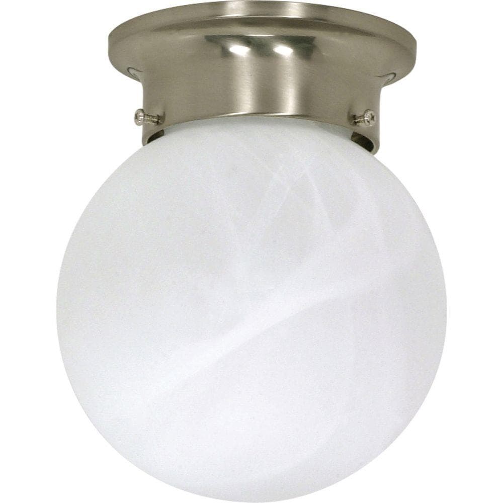  LW-SC514403 1-Light 6-in Brushed Nickel Flush Mount Light
